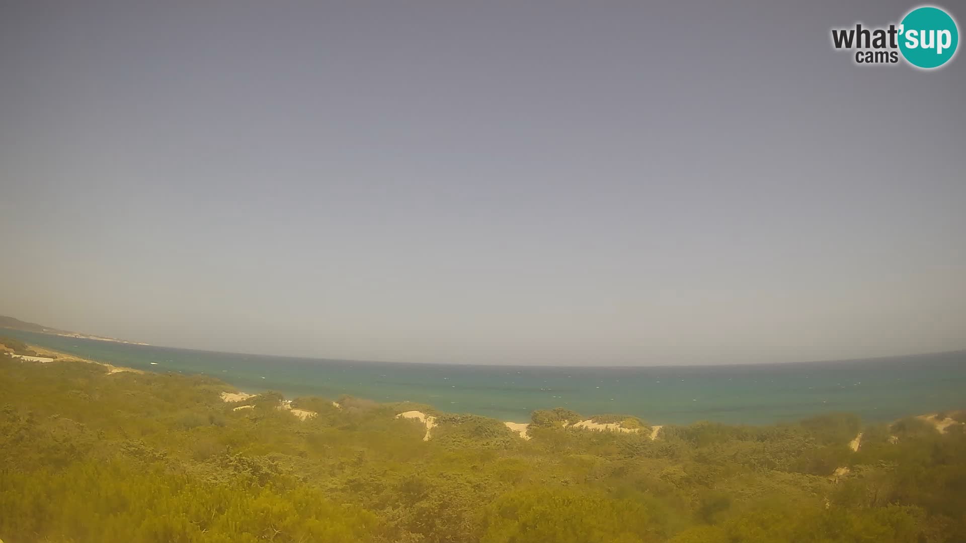Villaplatamona, panoramski pogled na zaliv Asinara, Platamona, Sorso, Sardinija – spletna kamera v živo