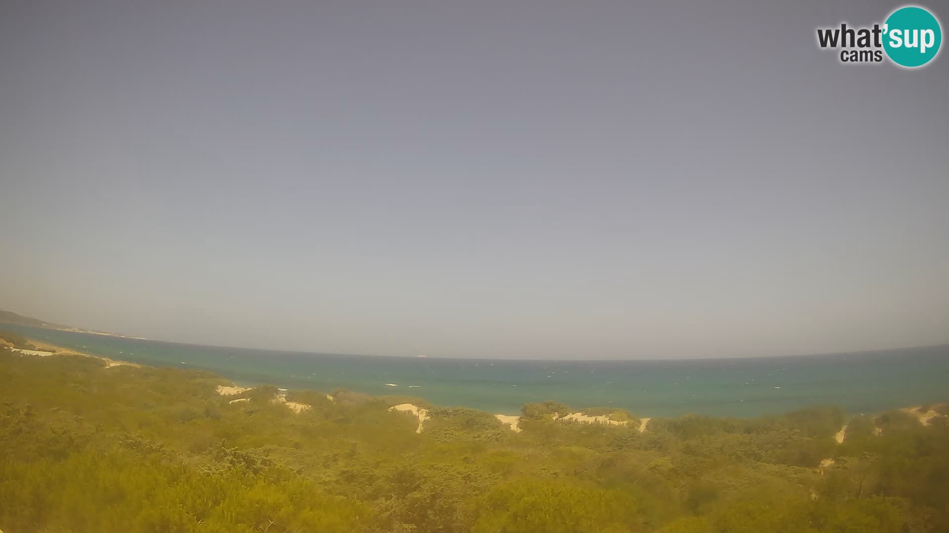 Villaplatamona, Panoramablick auf den Golf von Asinara, Platamona, Sorso, Sardinien – Live-Webcam