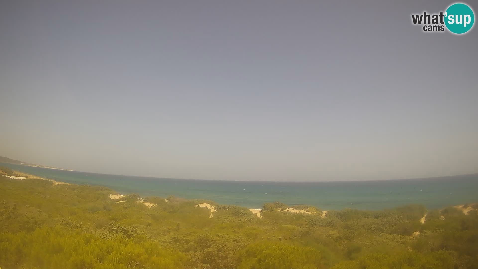 Villaplatamona, panoramski pogled na zaljev Asinara, Platamona, Sorso, Sardinija – web kamera uživo