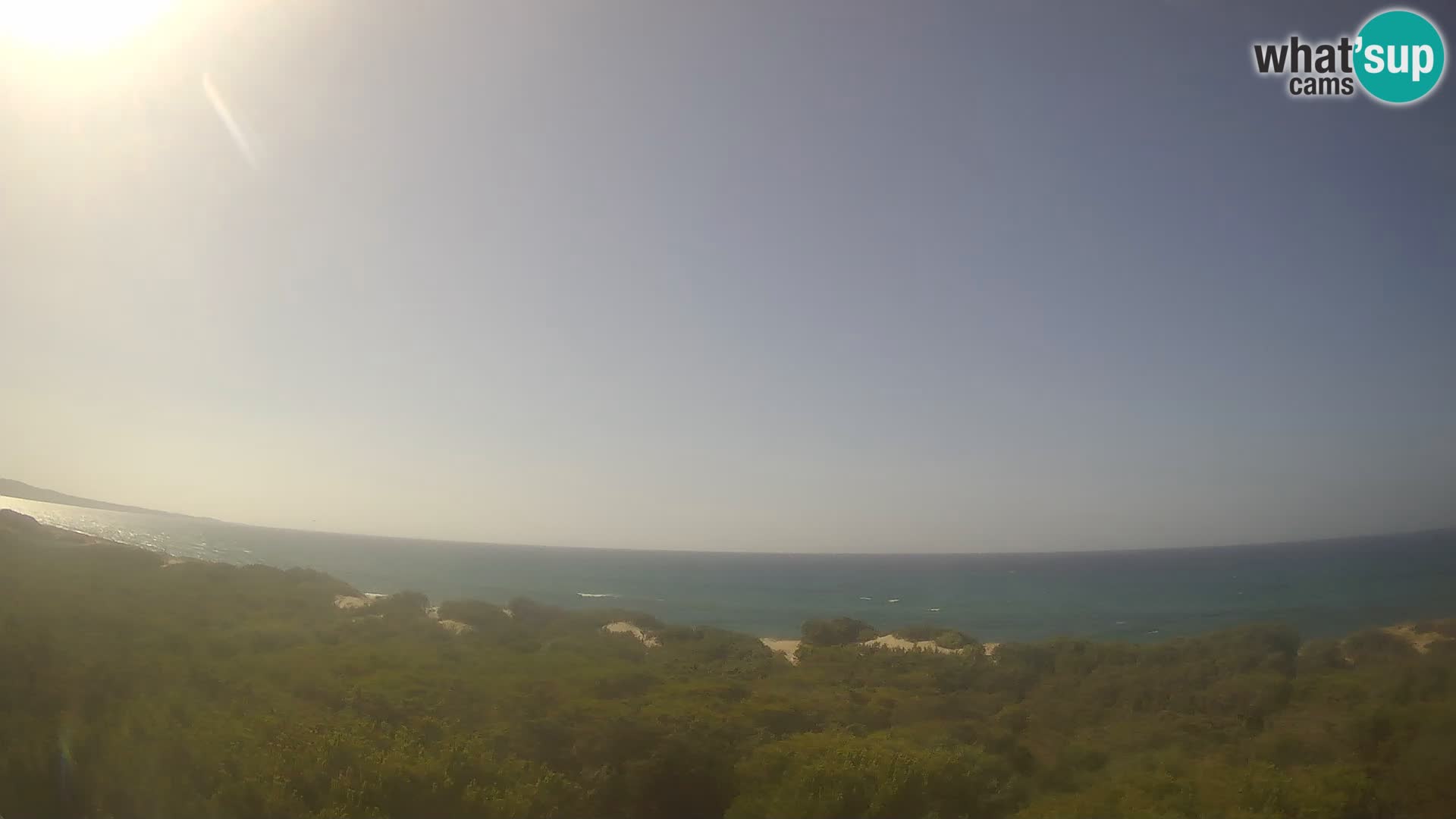 Villaplatamona, panoramski pogled na zaljev Asinara, Platamona, Sorso, Sardinija – web kamera uživo