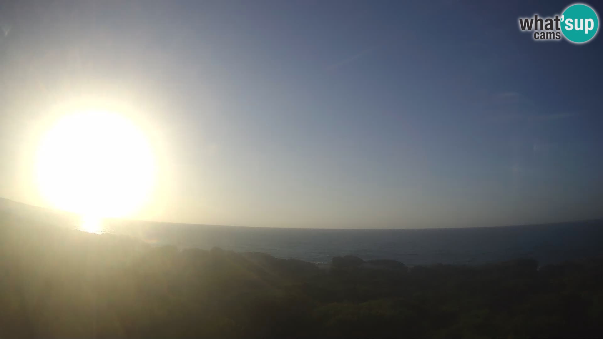 Villaplatamona, Panoramablick auf den Golf von Asinara, Platamona, Sorso, Sardinien – Live-Webcam