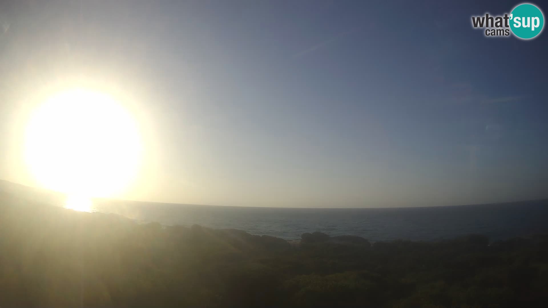 Villaplatamona, vue panoramique sur le golfe de l’Asinara, Platamona, Sorso, Sardaigne – webcam en direct