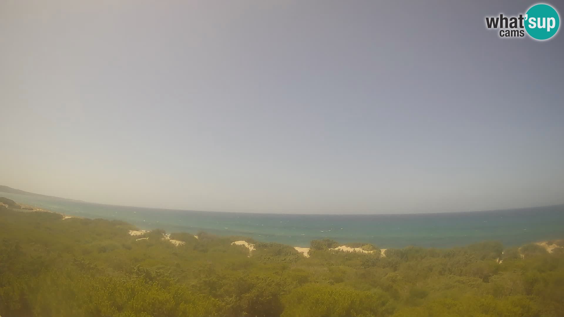 Villaplatamona, vista panoramica sul Golfo dell’Asinara, Platamona, Sorso, Sardegna – live webcam