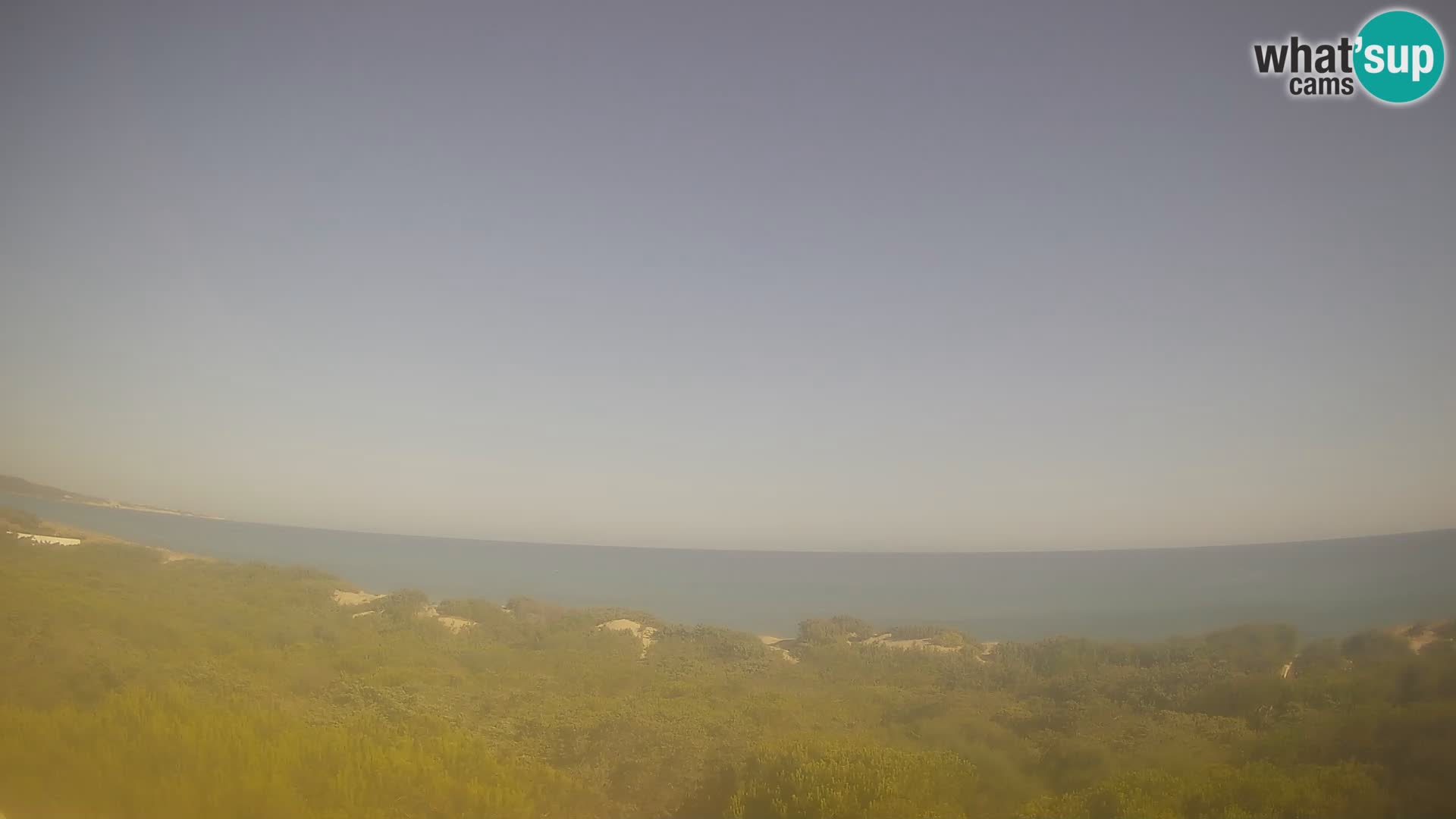 Villaplatamona, Panoramablick auf den Golf von Asinara, Platamona, Sorso, Sardinien – Live-Webcam