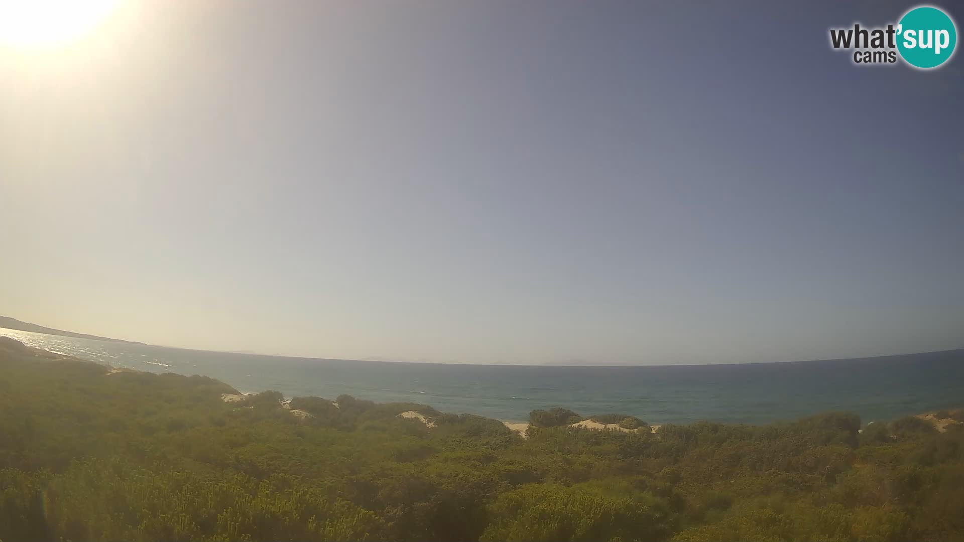 Villaplatamona, vista panoramica sul Golfo dell’Asinara, Platamona, Sorso, Sardegna – live webcam