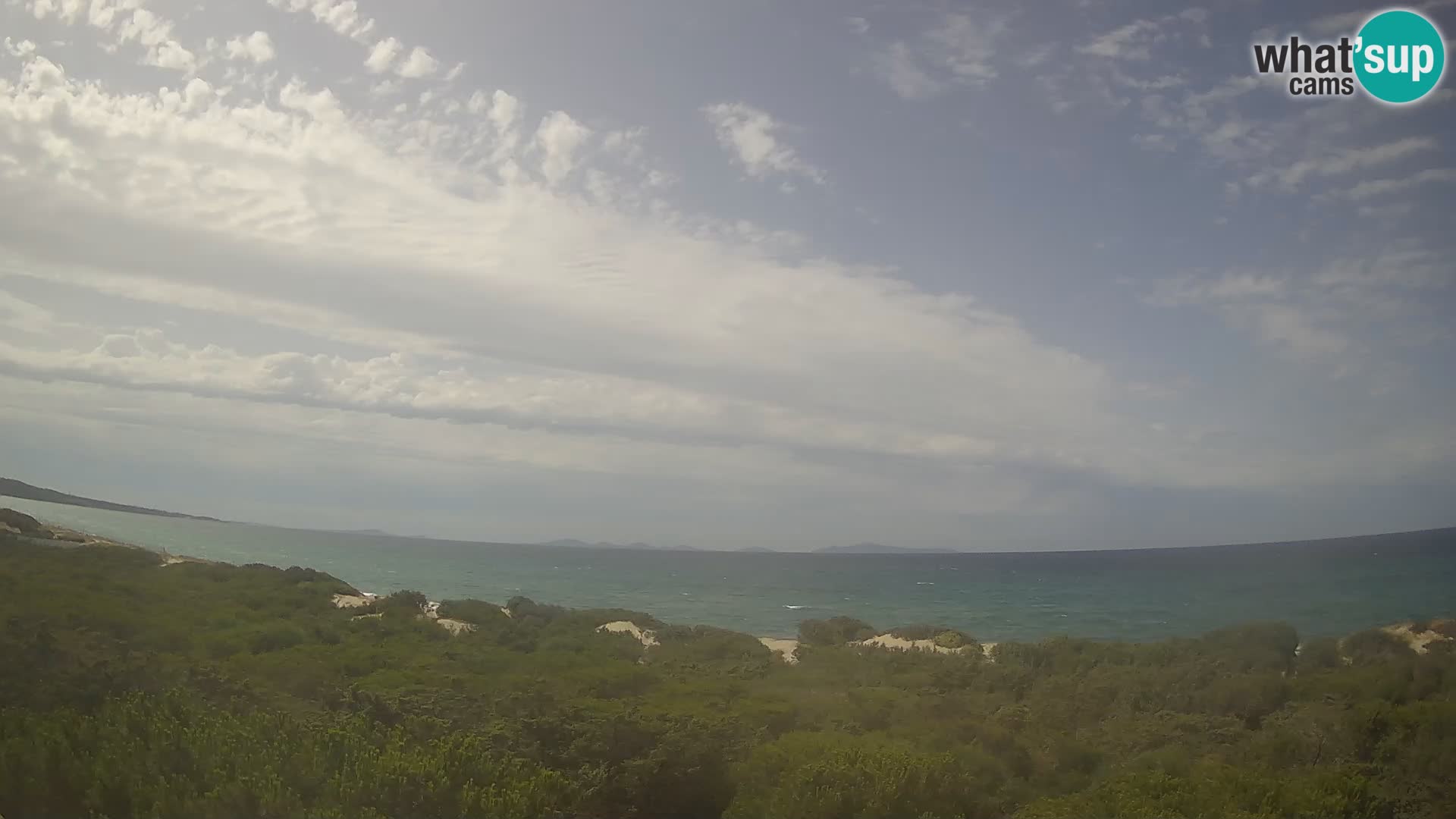 Villaplatamona, panoramski pogled na zaliv Asinara, Platamona, Sorso, Sardinija – spletna kamera v živo