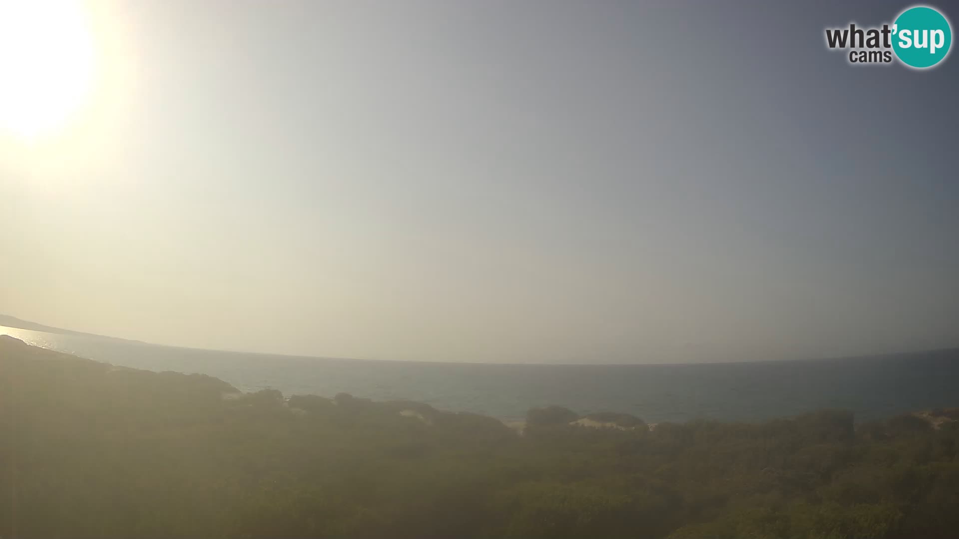 Villaplatamona, vue panoramique sur le golfe de l’Asinara, Platamona, Sorso, Sardaigne – webcam en direct