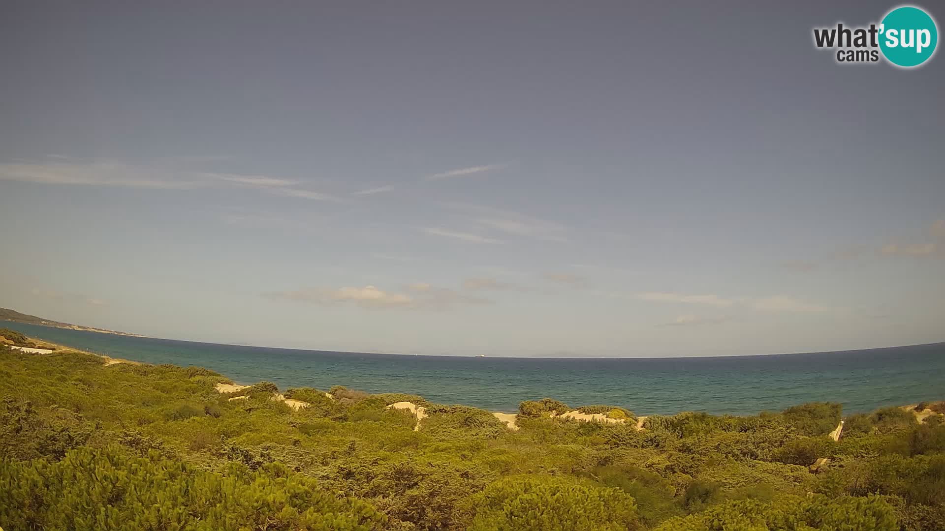 Villaplatamona, panoramic view of the Gulf of Asinara, Platamona, Sorso, Sardinia – live webcam