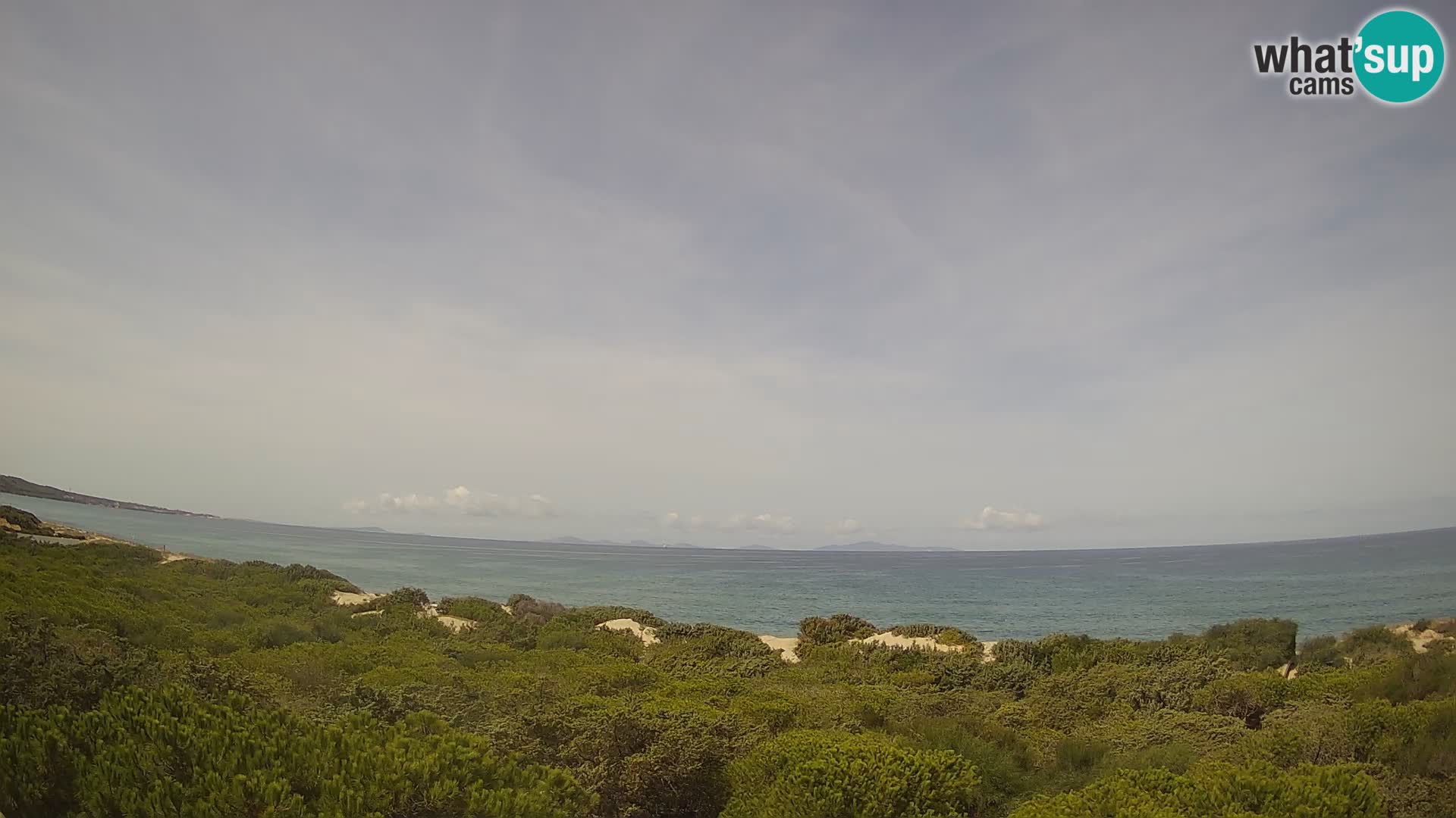 Villaplatamona, panoramski pogled na zaliv Asinara, Platamona, Sorso, Sardinija – spletna kamera v živo