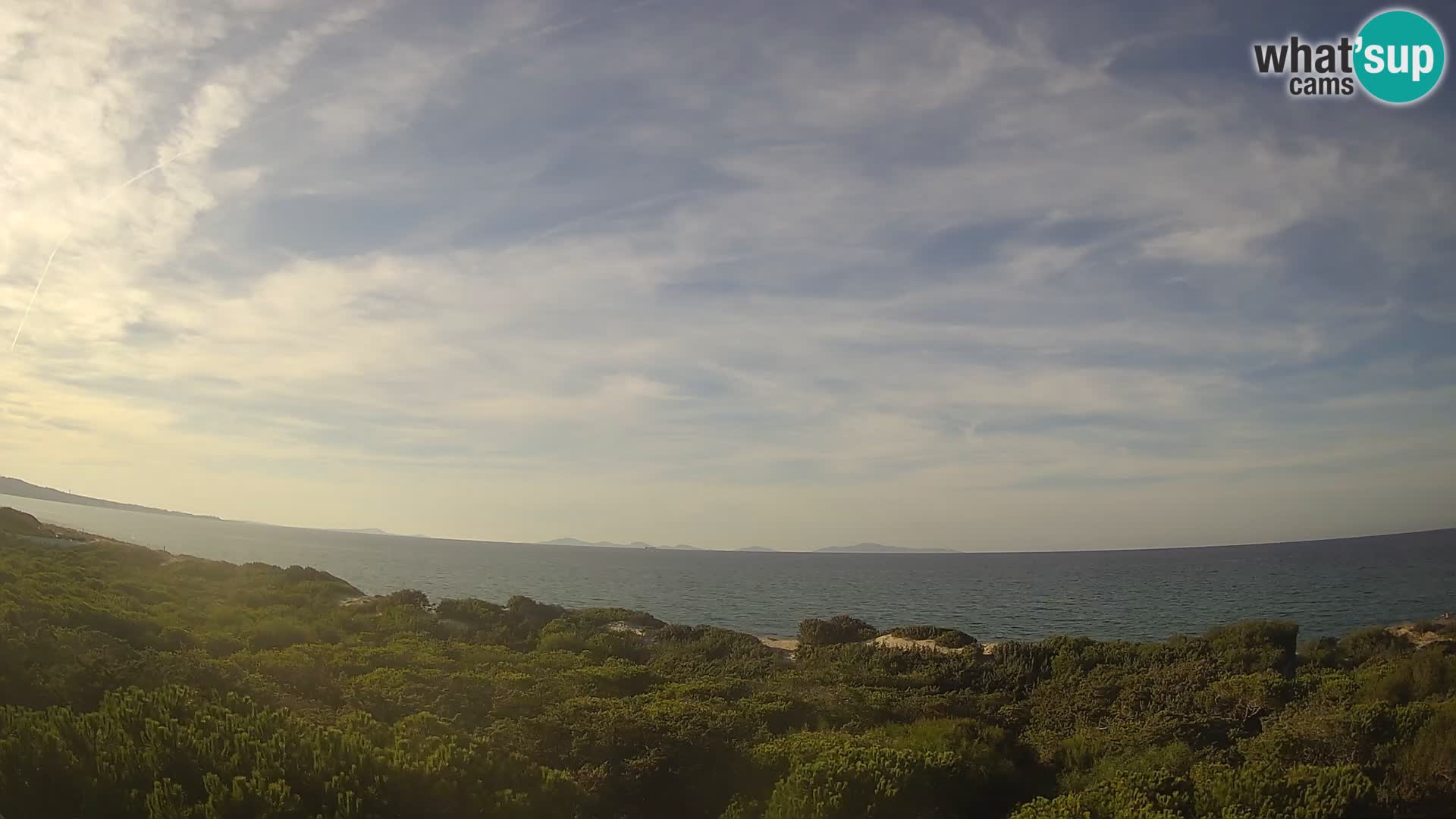 Villaplatamona, panoramski pogled na zaliv Asinara, Platamona, Sorso, Sardinija – spletna kamera v živo