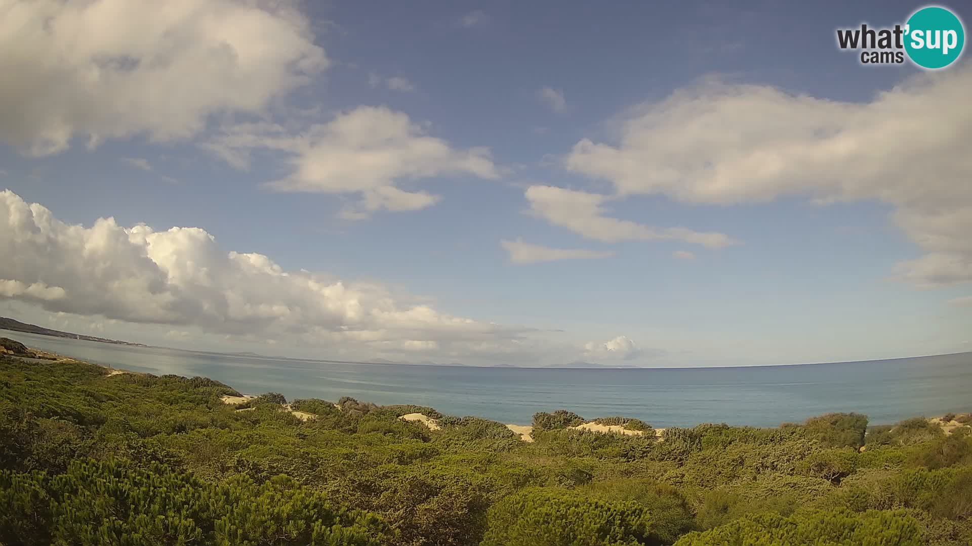 Villaplatamona, Panoramablick auf den Golf von Asinara, Platamona, Sorso, Sardinien – Live-Webcam