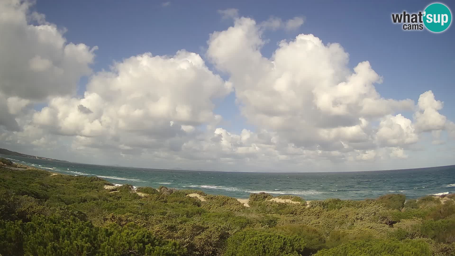 Villaplatamona, Panoramablick auf den Golf von Asinara, Platamona, Sorso, Sardinien – Live-Webcam