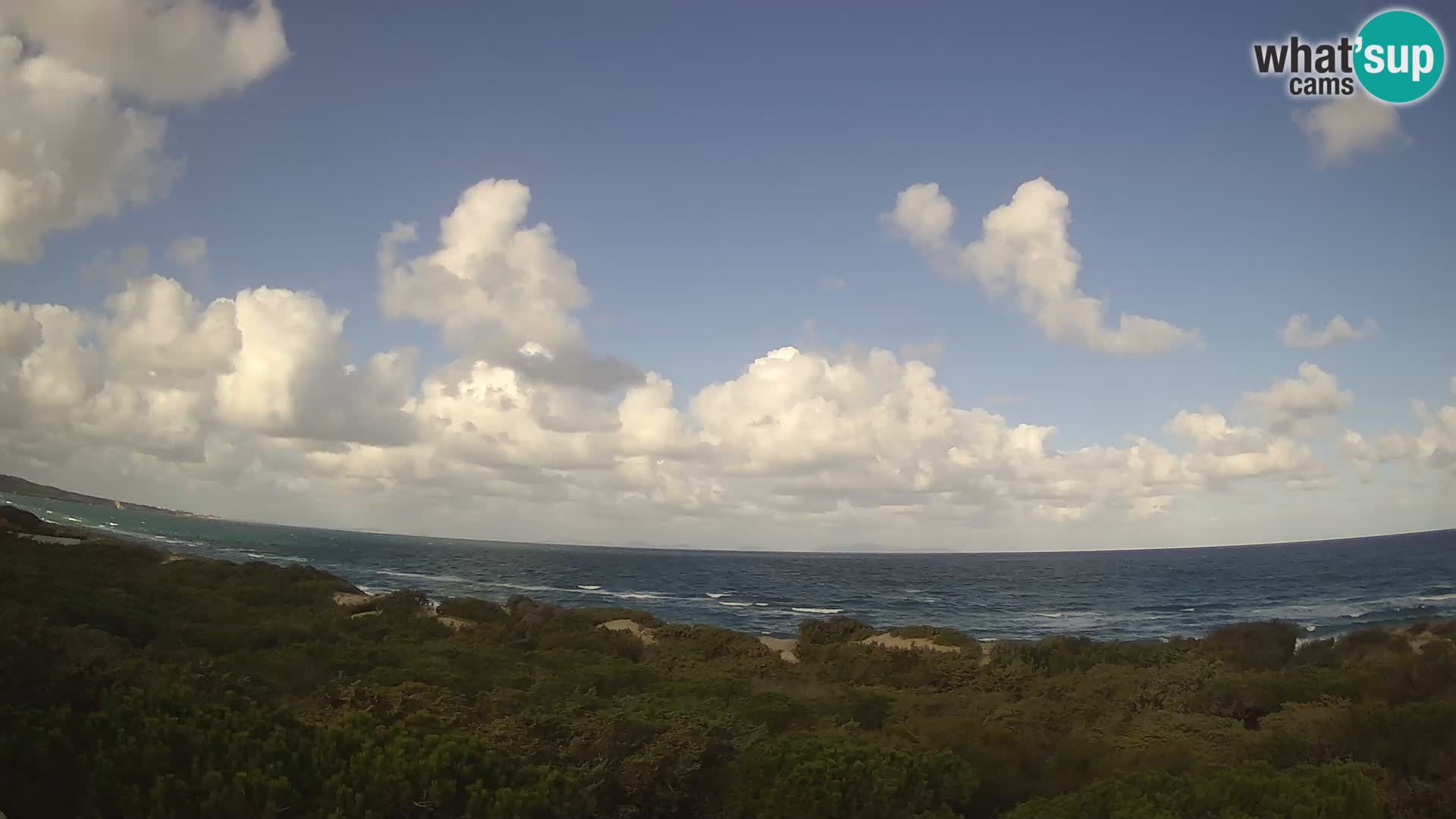 Villaplatamona, panoramski pogled na zaliv Asinara, Platamona, Sorso, Sardinija – spletna kamera v živo