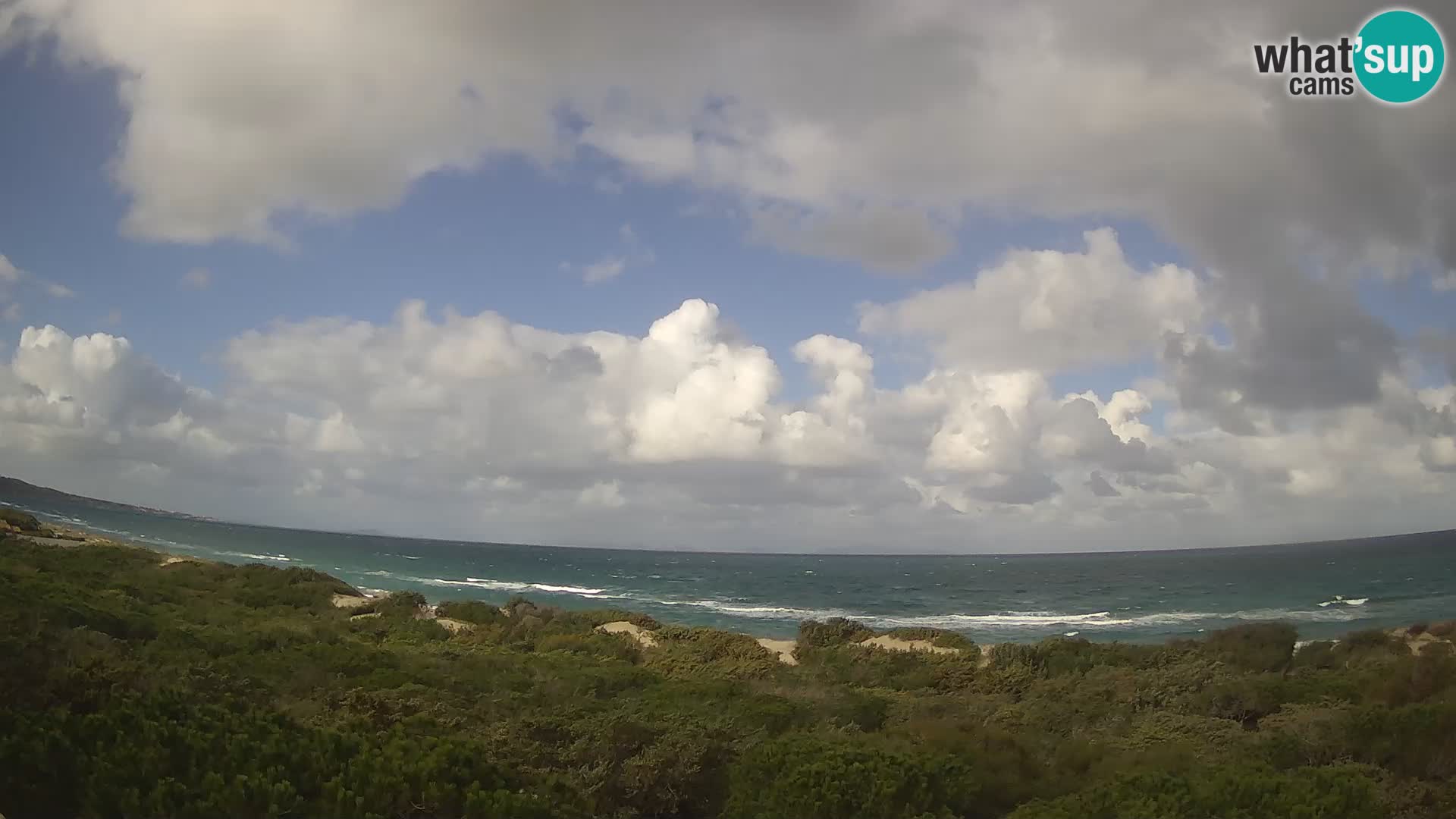 Villaplatamona, vista panoramica sul Golfo dell’Asinara, Platamona, Sorso, Sardegna – live webcam