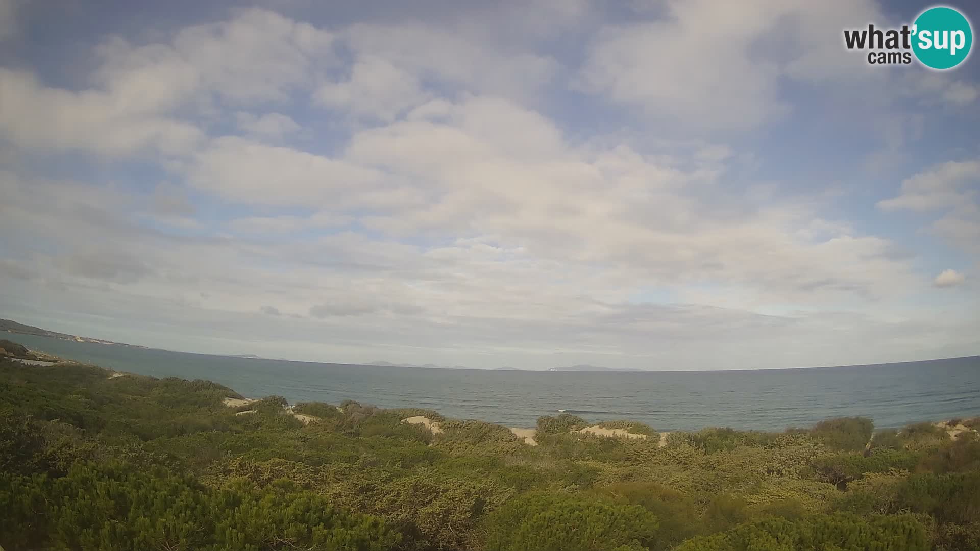 Villaplatamona, vue panoramique sur le golfe de l’Asinara, Platamona, Sorso, Sardaigne – webcam en direct