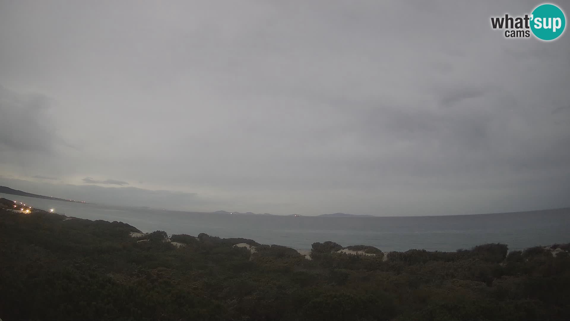 Villaplatamona, Panoramablick auf den Golf von Asinara, Platamona, Sorso, Sardinien – Live-Webcam