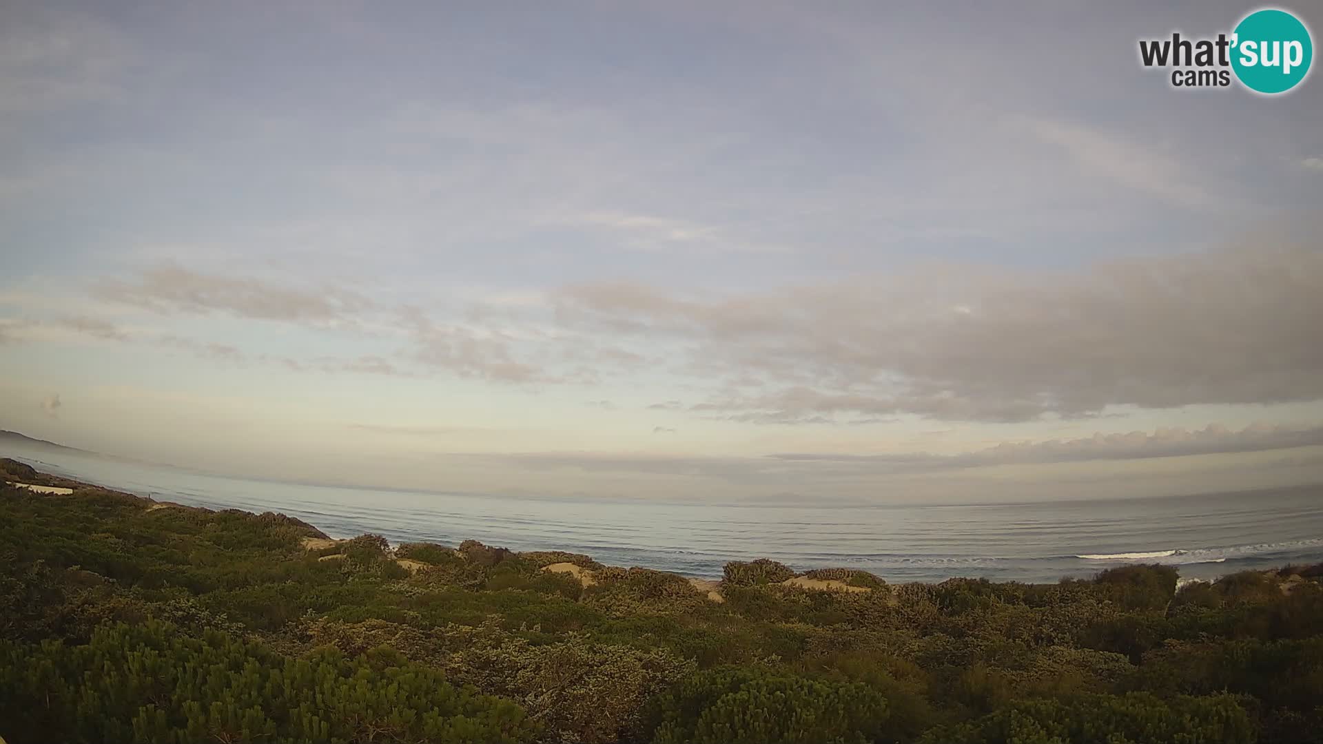 Villaplatamona, panoramski pogled na zaliv Asinara, Platamona, Sorso, Sardinija – spletna kamera v živo