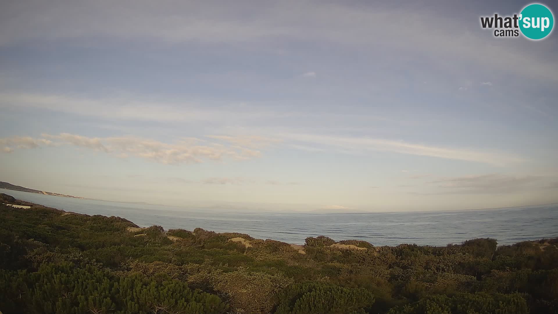 Villaplatamona, panoramski pogled na zaliv Asinara, Platamona, Sorso, Sardinija – spletna kamera v živo