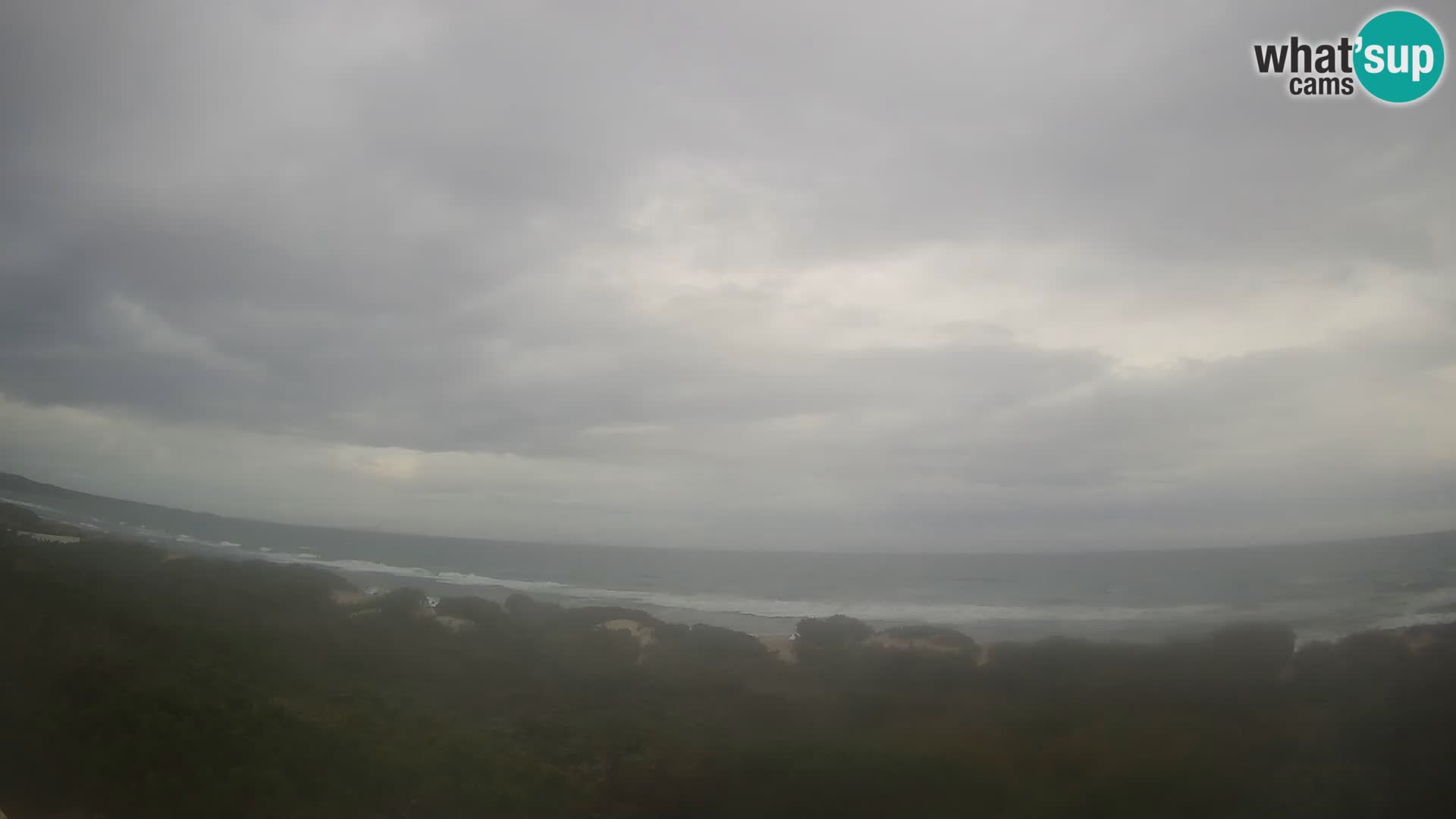 Villaplatamona, panoramski pogled na zaljev Asinara, Platamona, Sorso, Sardinija – web kamera uživo