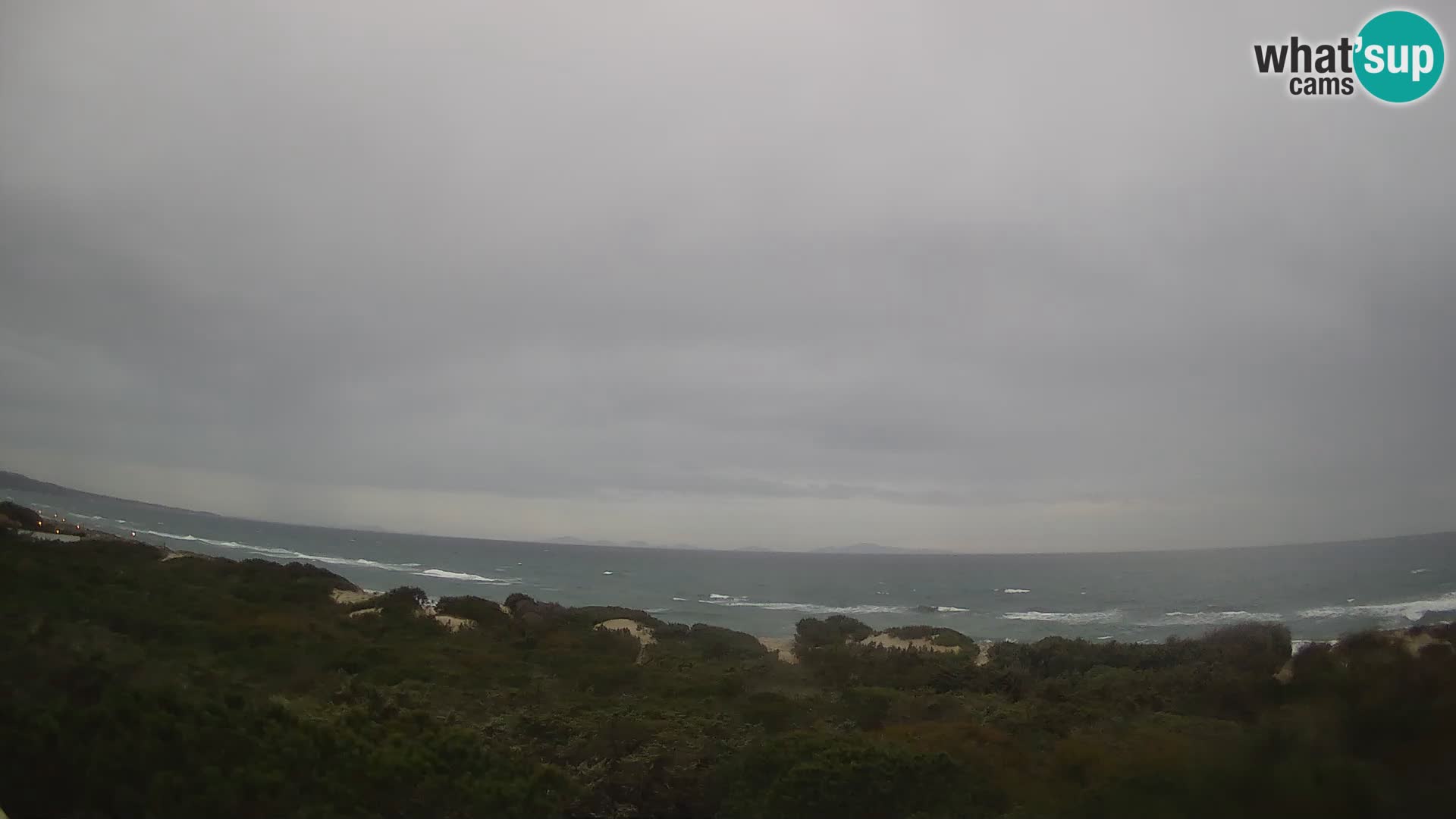 Villaplatamona, Panoramablick auf den Golf von Asinara, Platamona, Sorso, Sardinien – Live-Webcam