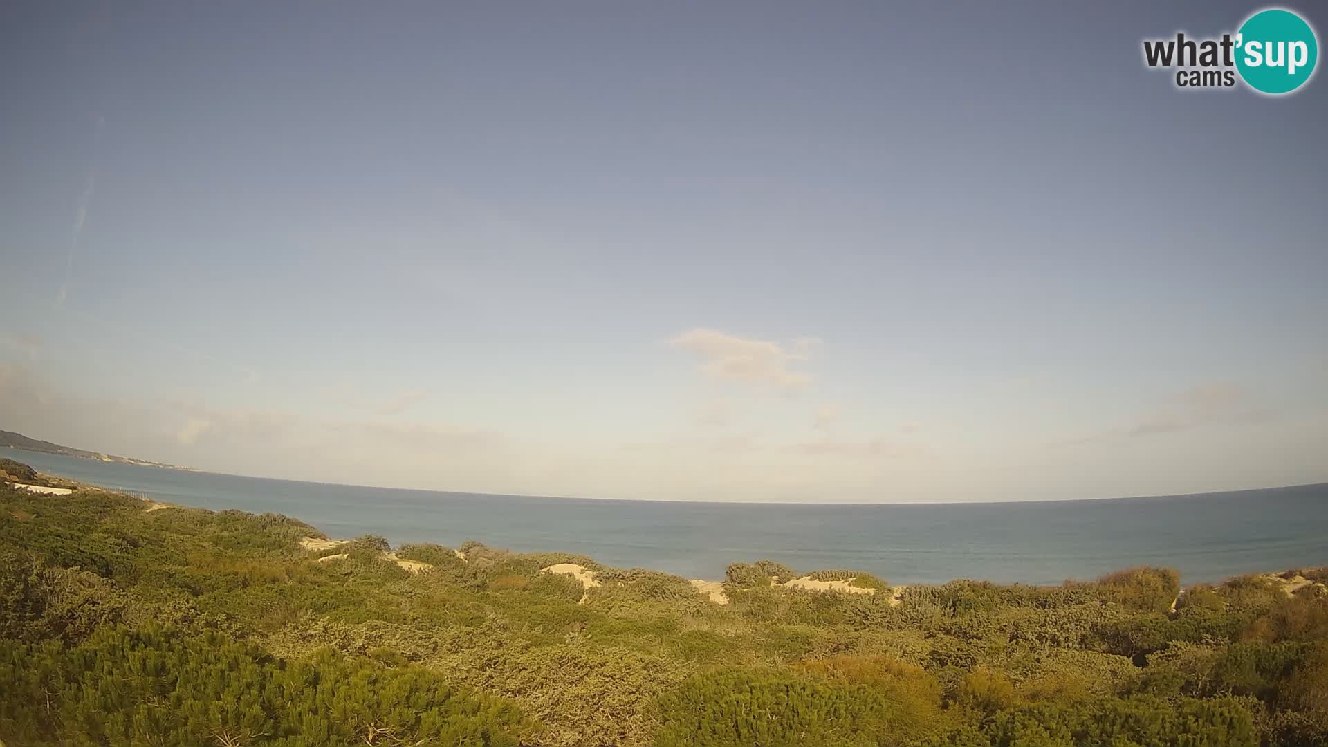 Villaplatamona, panoramski pogled na zaliv Asinara, Platamona, Sorso, Sardinija – spletna kamera v živo