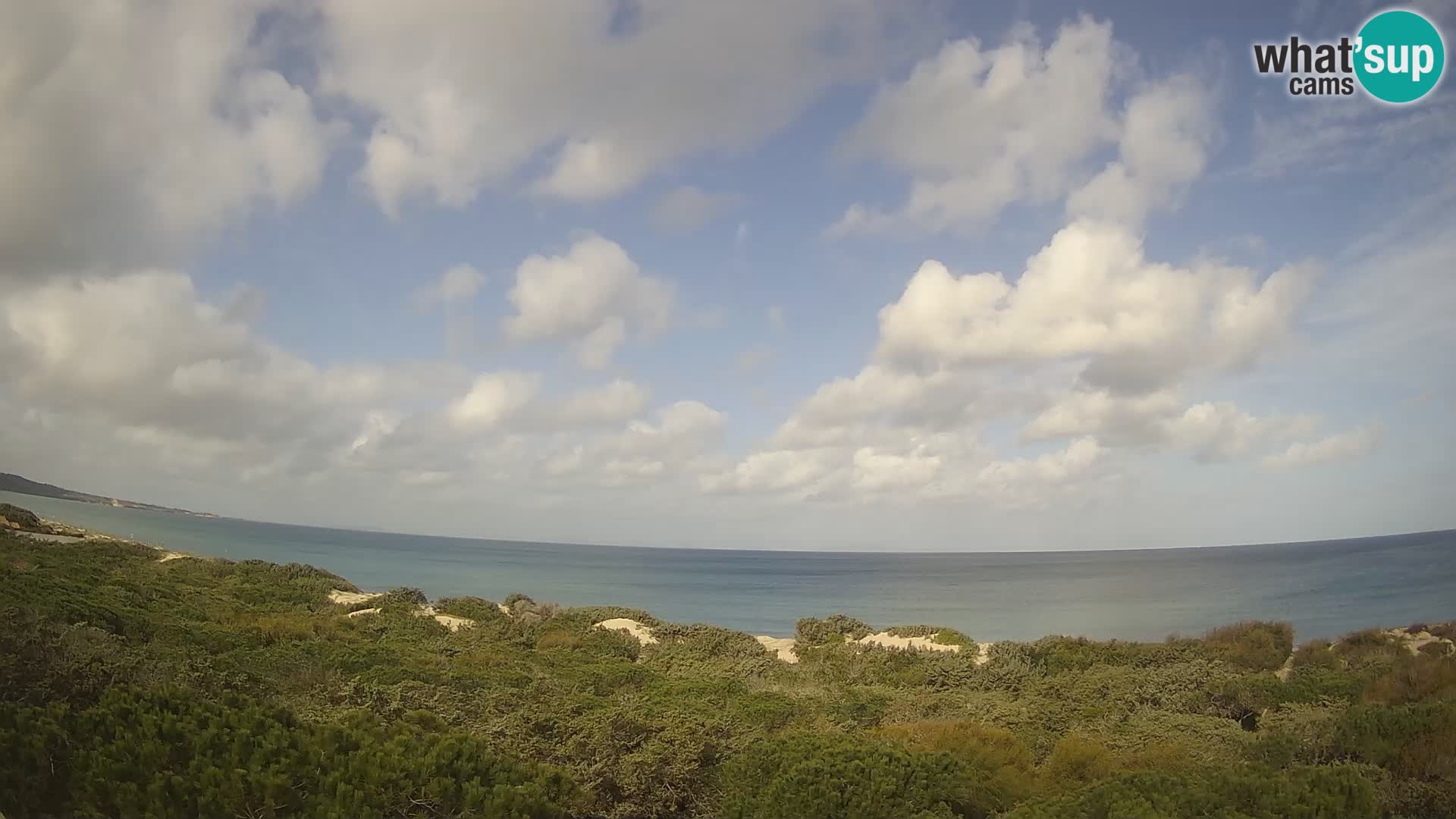 Villaplatamona, vue panoramique sur le golfe de l’Asinara, Platamona, Sorso, Sardaigne – webcam en direct