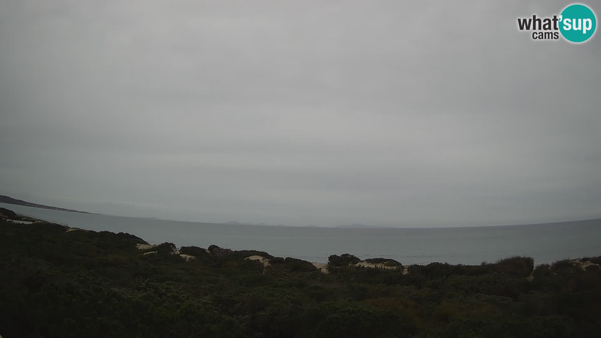 Villaplatamona, panoramski pogled na zaljev Asinara, Platamona, Sorso, Sardinija – web kamera uživo