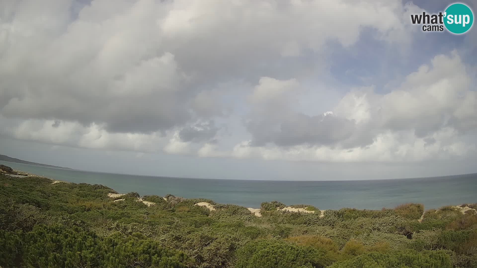 Villaplatamona, vue panoramique sur le golfe de l’Asinara, Platamona, Sorso, Sardaigne – webcam en direct