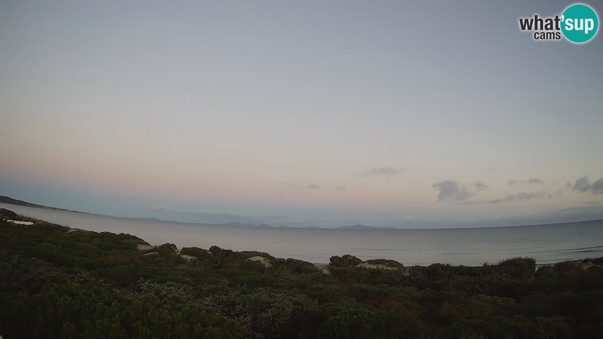 Villaplatamona, Panoramablick auf den Golf von Asinara, Platamona, Sorso, Sardinien – Live-Webcam
