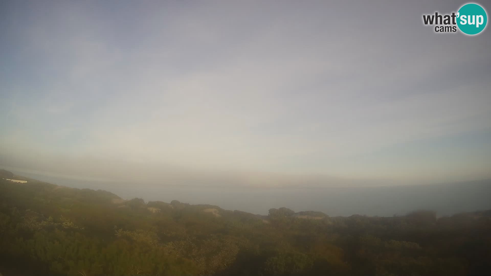 Villaplatamona, panoramski pogled na zaliv Asinara, Platamona, Sorso, Sardinija – spletna kamera v živo