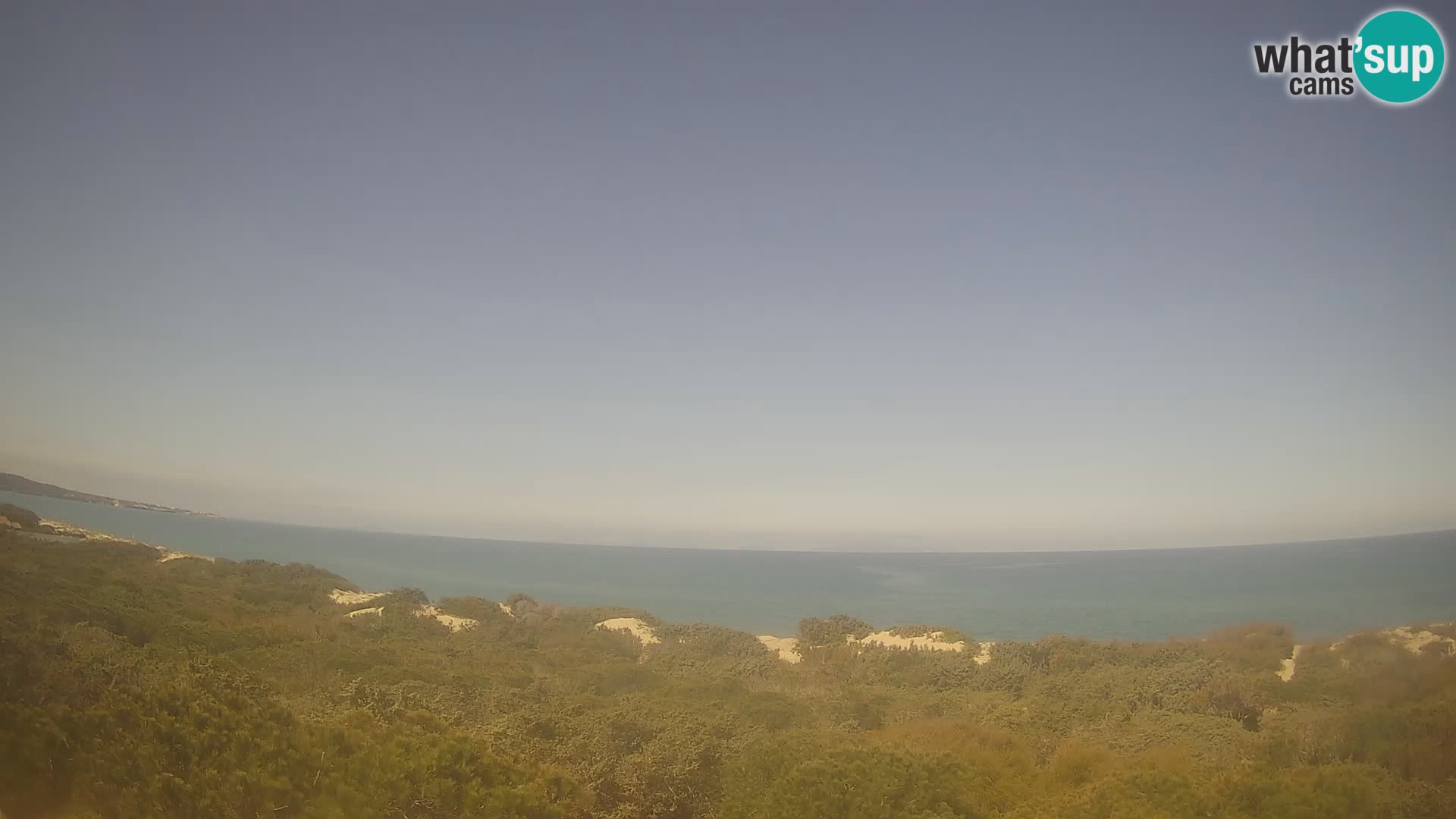 Villaplatamona, Panoramablick auf den Golf von Asinara, Platamona, Sorso, Sardinien – Live-Webcam