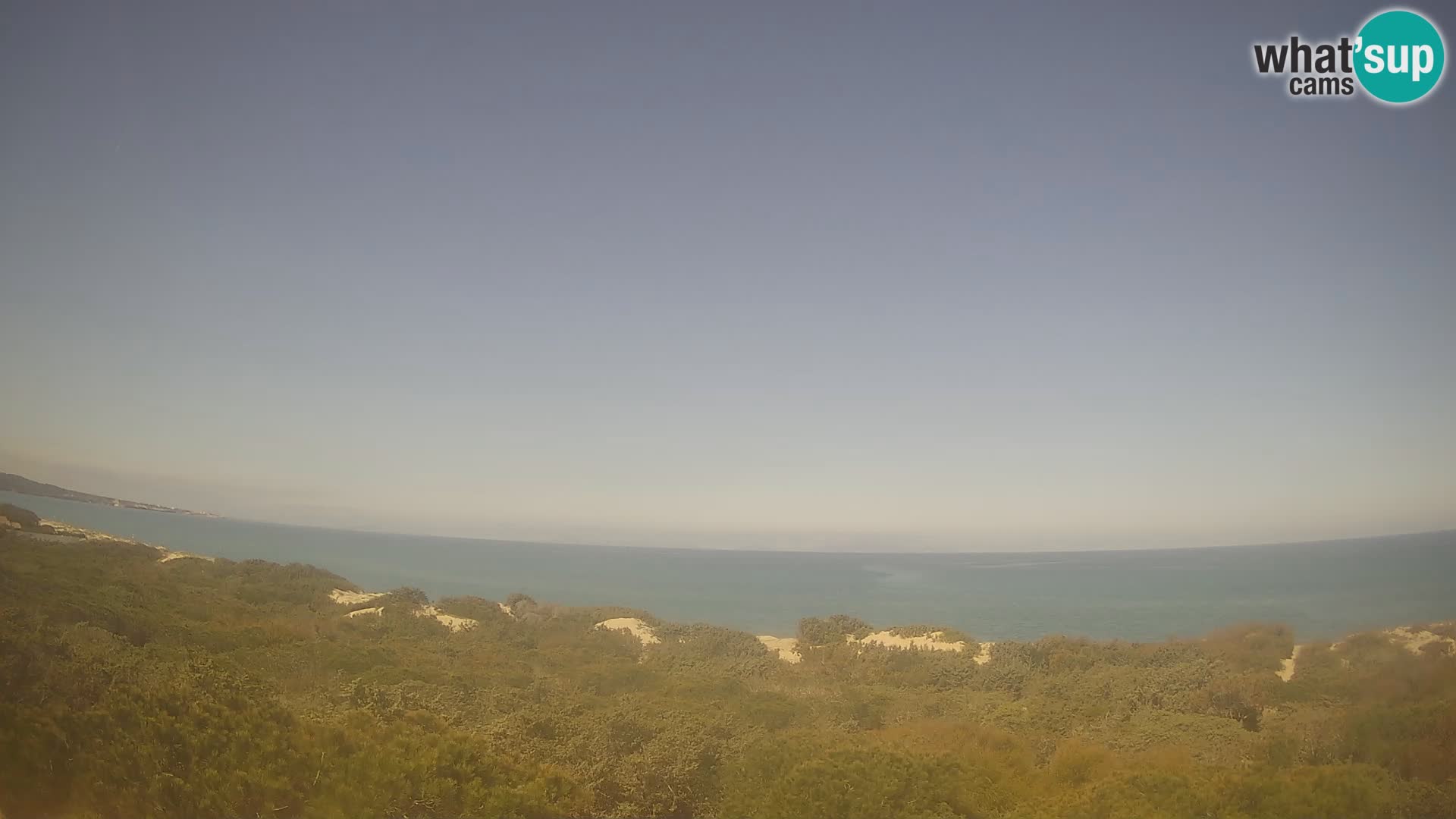 Villaplatamona, Panoramablick auf den Golf von Asinara, Platamona, Sorso, Sardinien – Live-Webcam