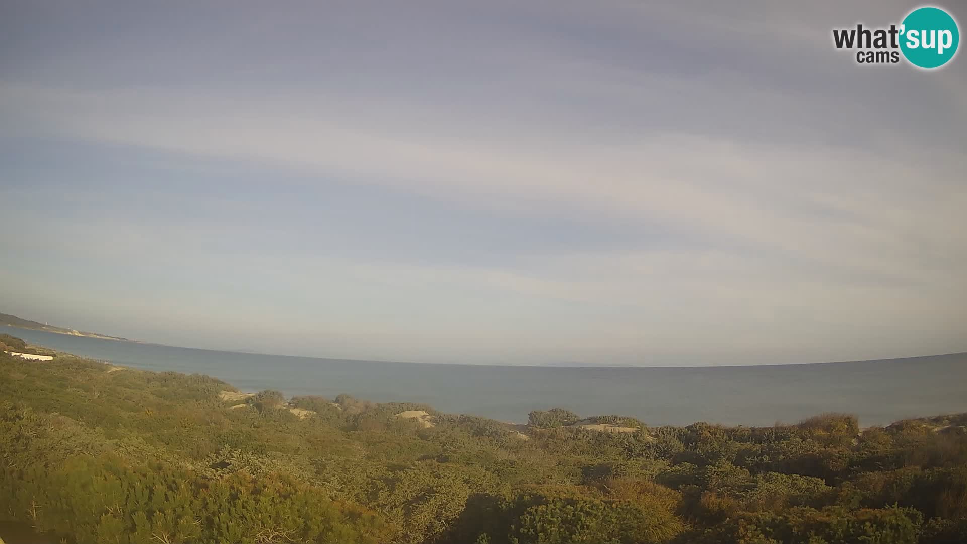 Villaplatamona, panoramski pogled na zaljev Asinara, Platamona, Sorso, Sardinija – web kamera uživo