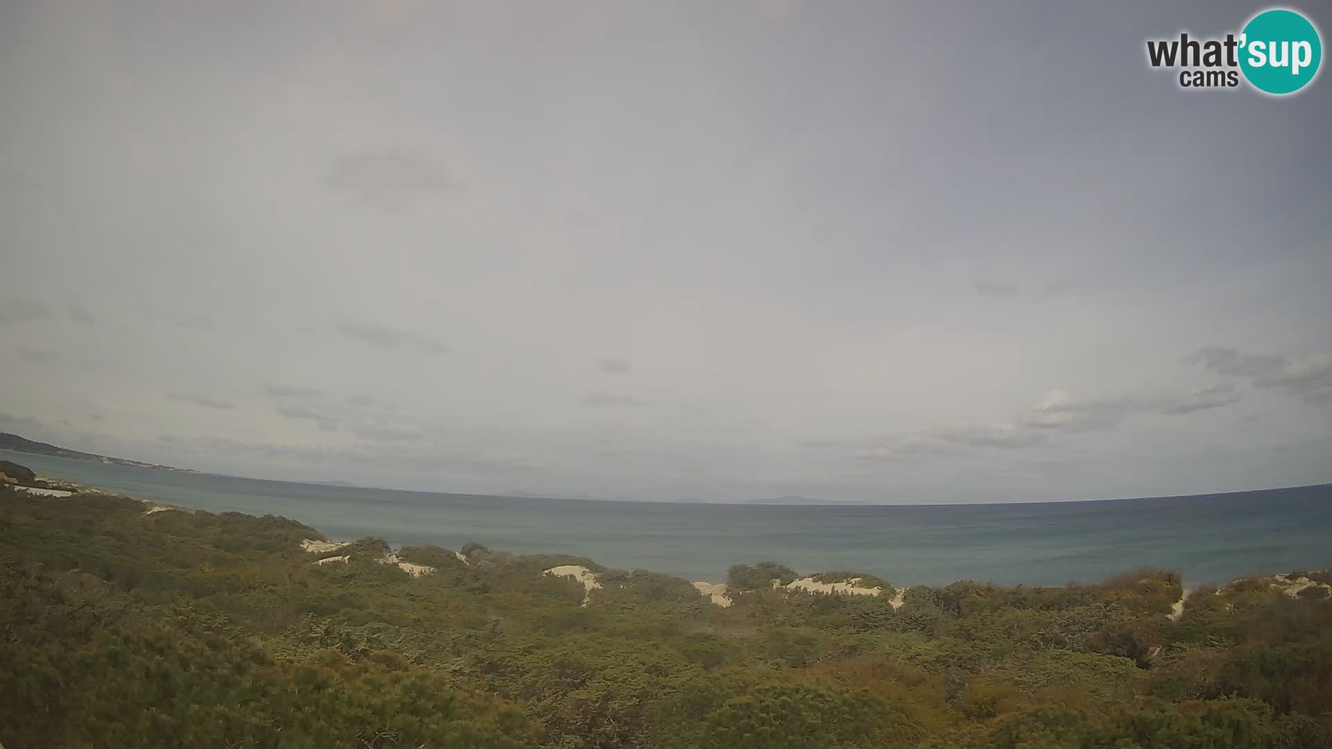 Villaplatamona, panoramski pogled na zaliv Asinara, Platamona, Sorso, Sardinija – spletna kamera v živo