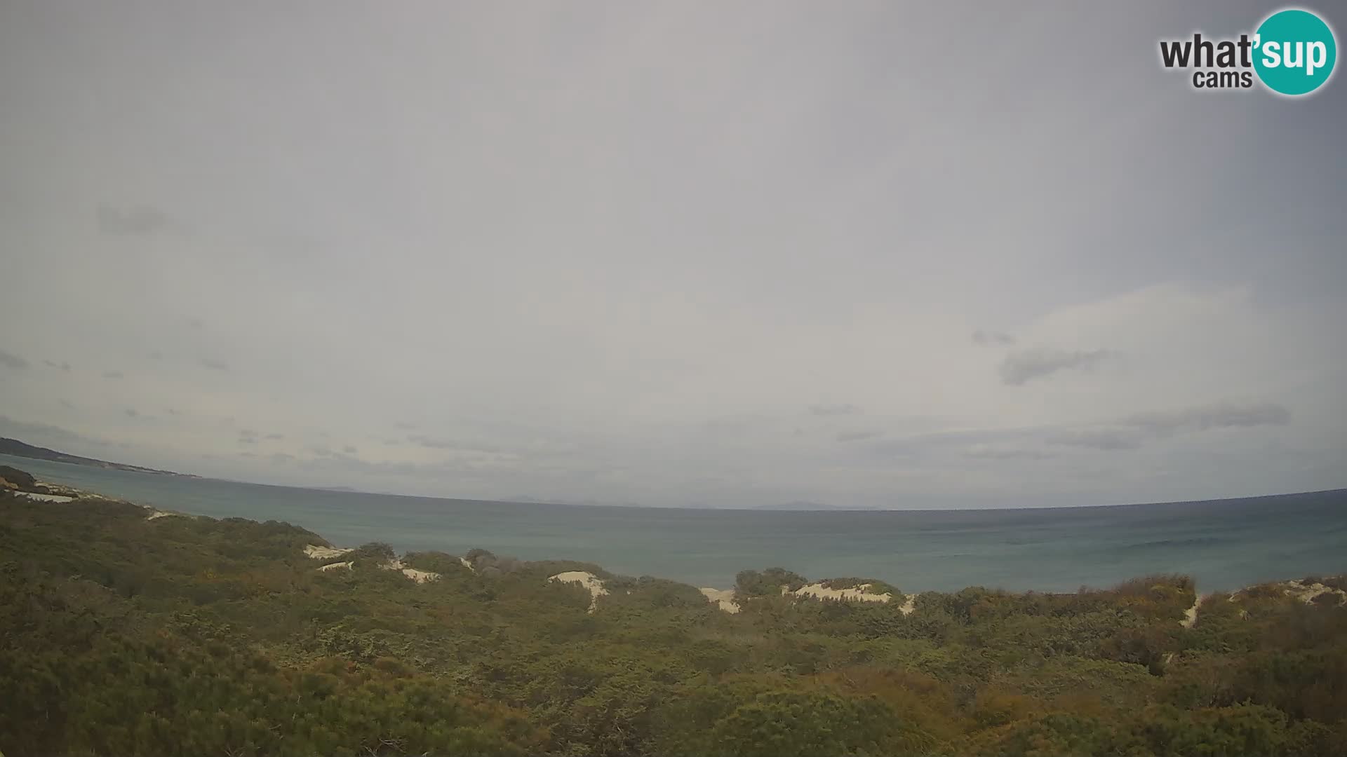 Villaplatamona, Panoramablick auf den Golf von Asinara, Platamona, Sorso, Sardinien – Live-Webcam