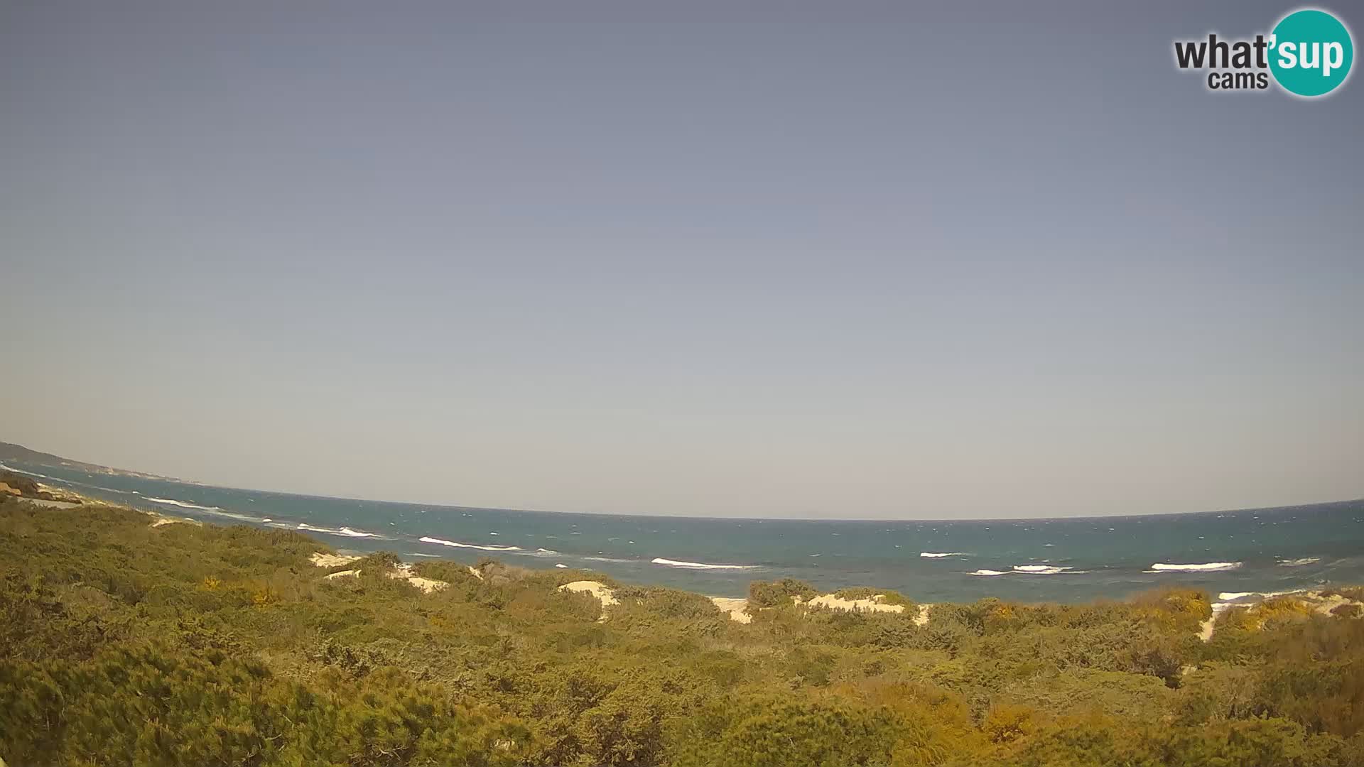Villaplatamona, vue panoramique sur le golfe de l’Asinara, Platamona, Sorso, Sardaigne – webcam en direct