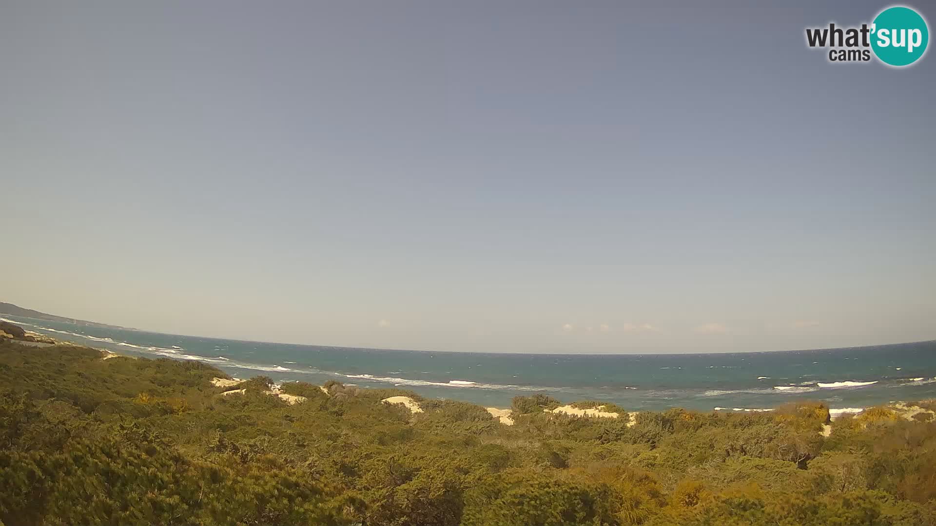 Villaplatamona, Panoramablick auf den Golf von Asinara, Platamona, Sorso, Sardinien – Live-Webcam