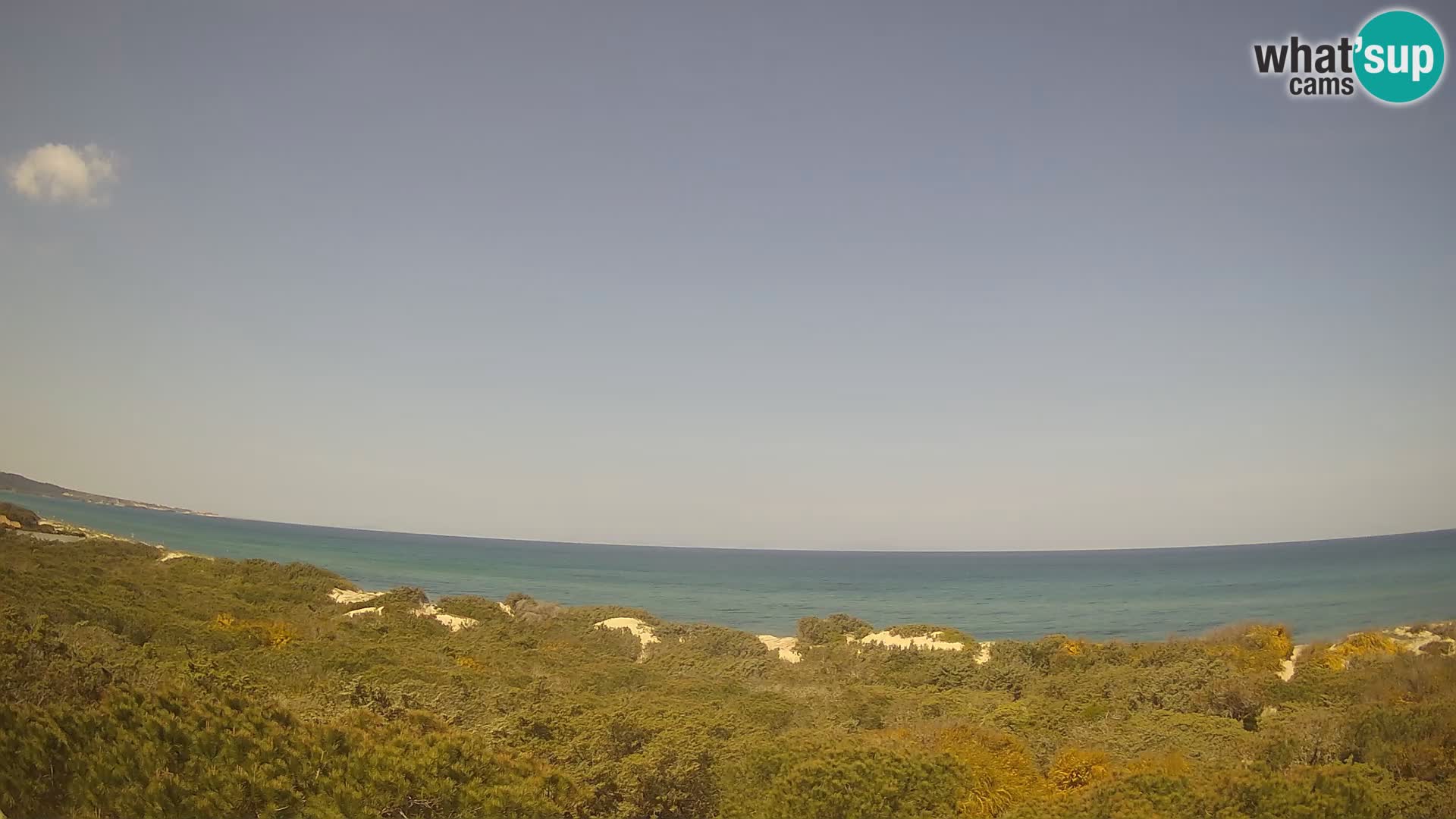 Villaplatamona, panoramski pogled na zaliv Asinara, Platamona, Sorso, Sardinija – spletna kamera v živo