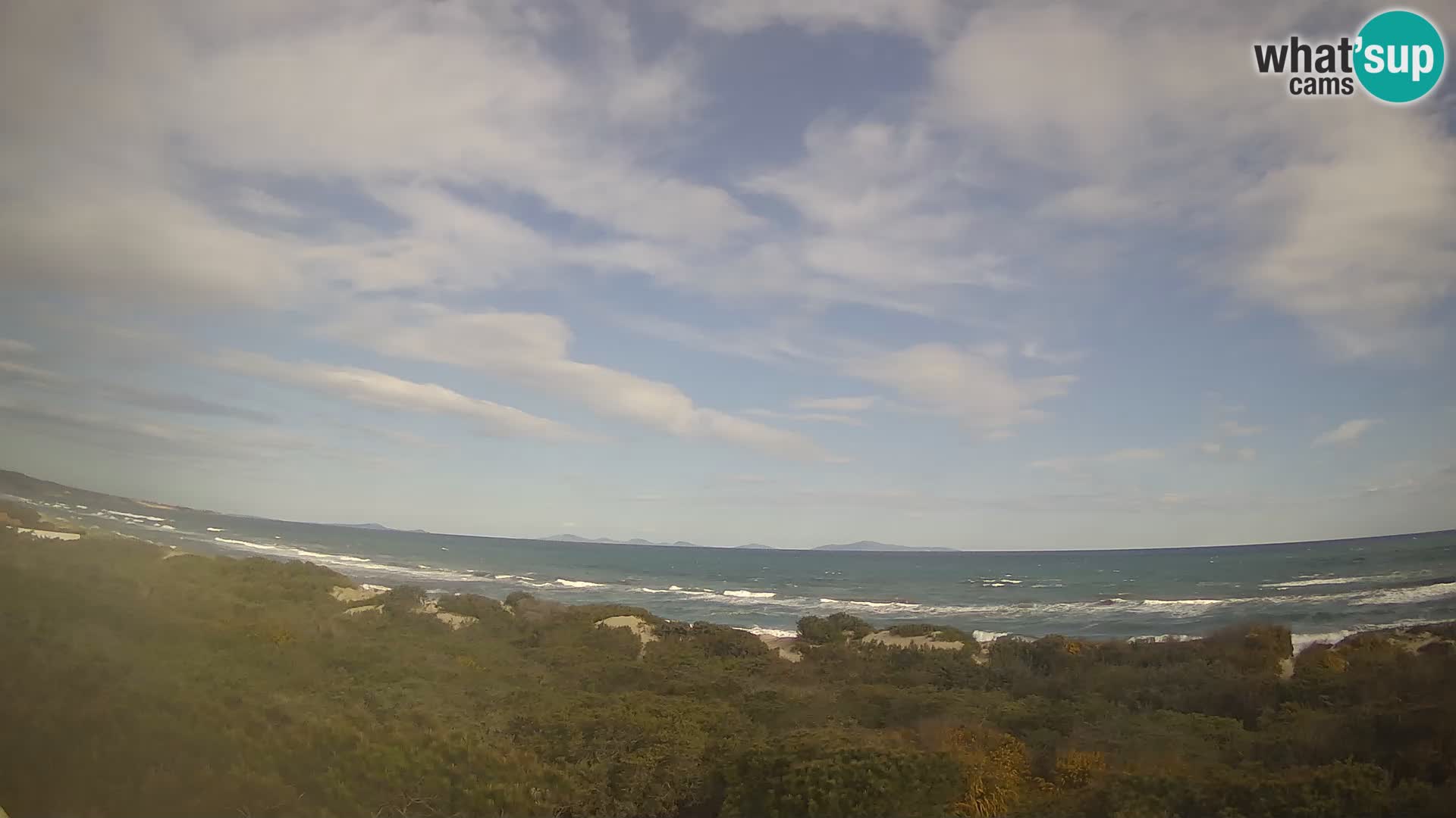 Villaplatamona, vue panoramique sur le golfe de l’Asinara, Platamona, Sorso, Sardaigne – webcam en direct