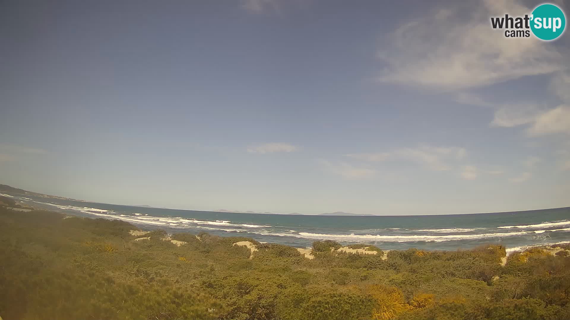 Villaplatamona, vista panorámica del Golfo de Asinara, Platamona, Sorso, Cerdeña – cámara web en vivo