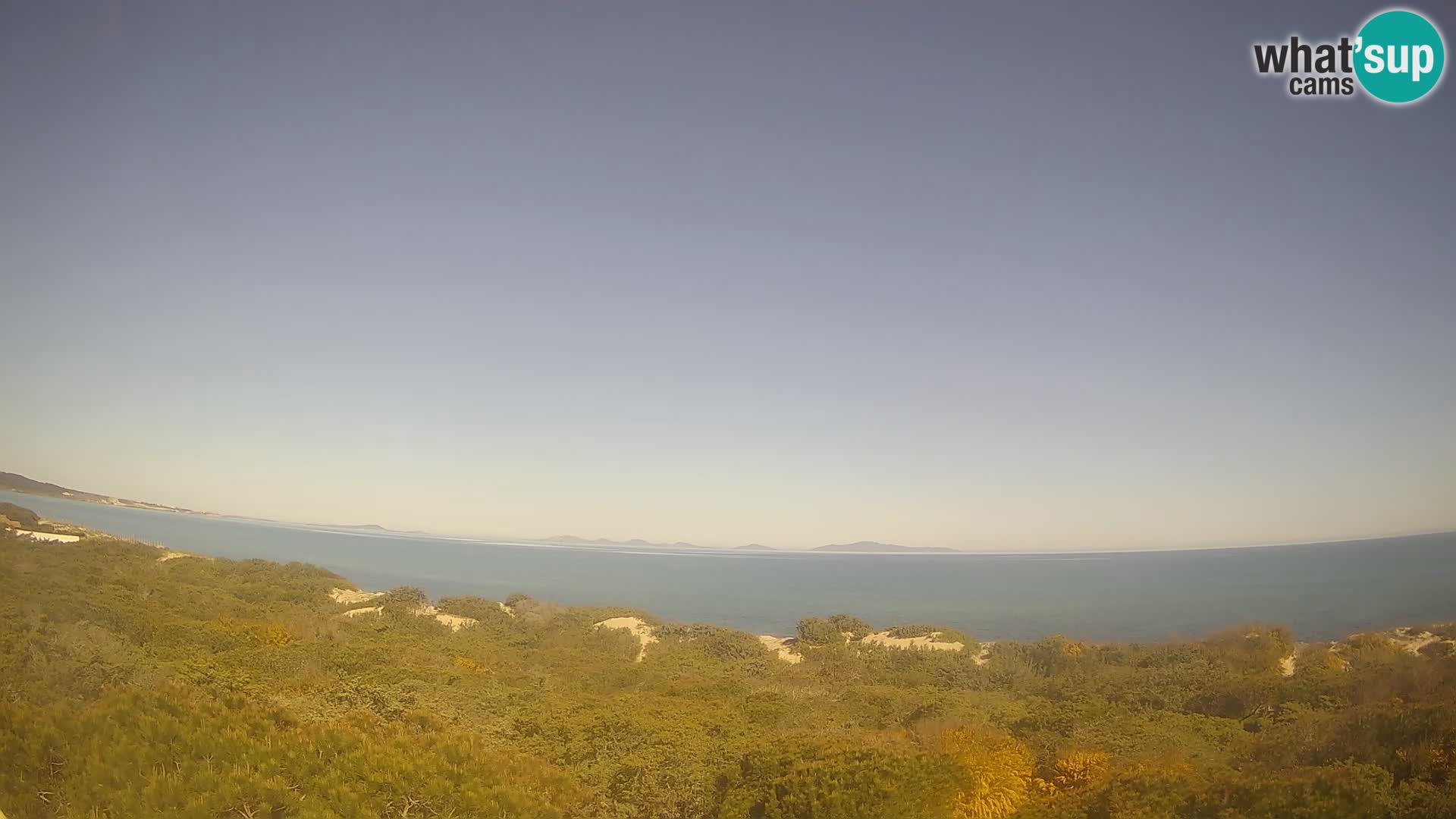Villaplatamona, Panoramablick auf den Golf von Asinara, Platamona, Sorso, Sardinien – Live-Webcam