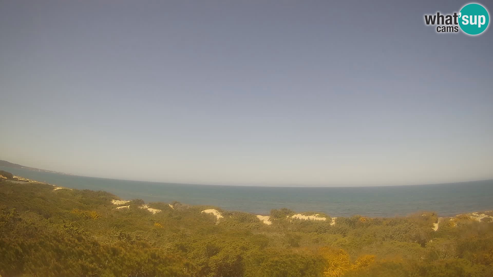 Villaplatamona, vista panoramica sul Golfo dell’Asinara, Platamona, Sorso, Sardegna – live webcam