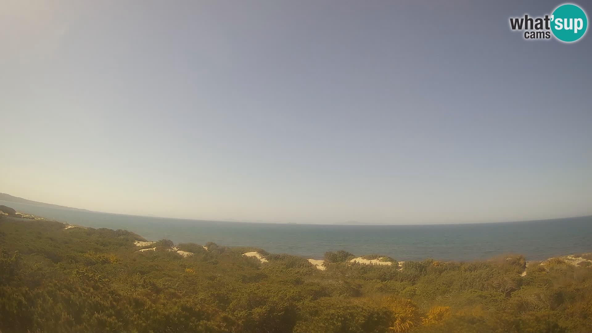 Villaplatamona, Panoramablick auf den Golf von Asinara, Platamona, Sorso, Sardinien – Live-Webcam