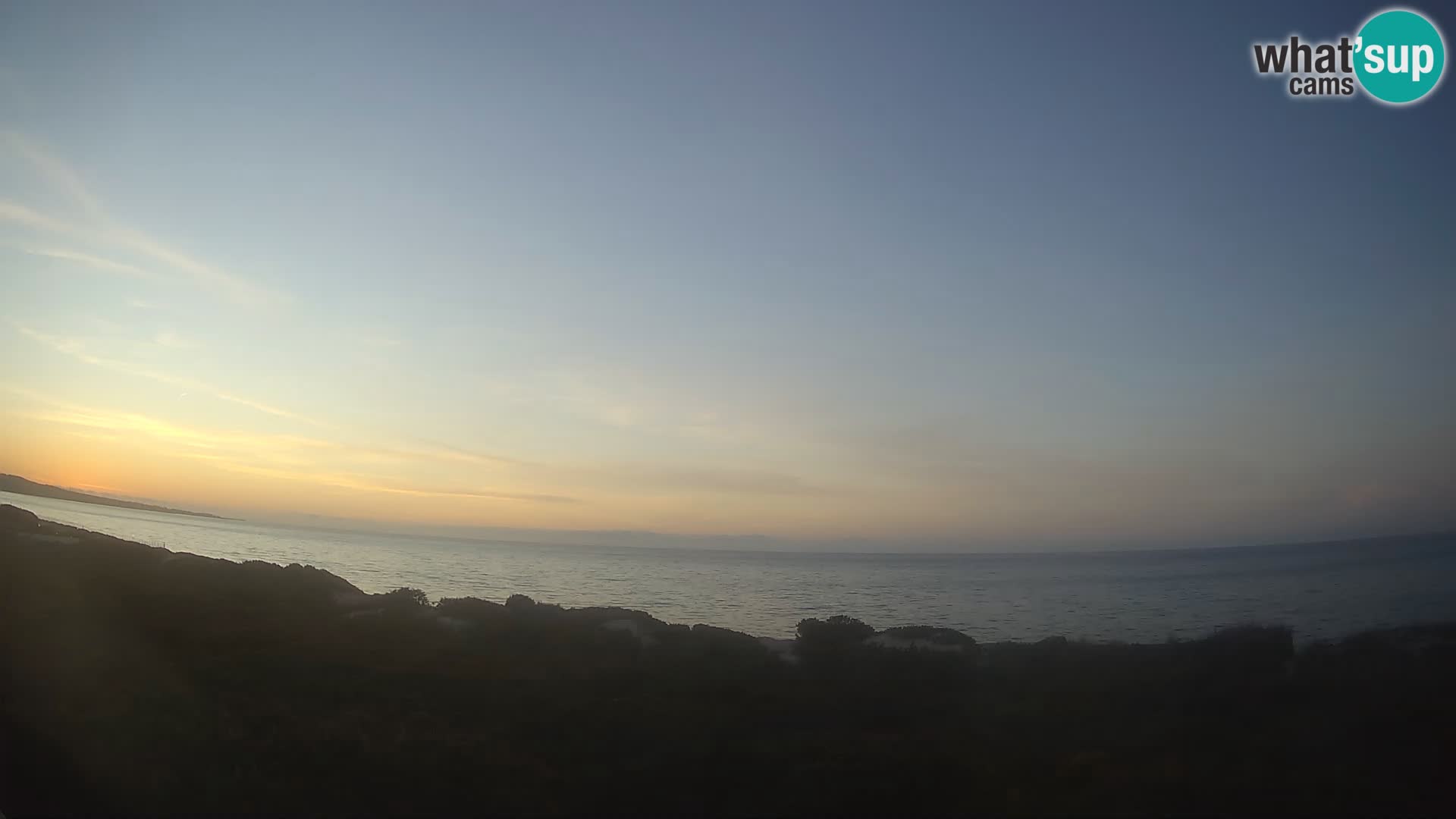 Villaplatamona, Panoramablick auf den Golf von Asinara, Platamona, Sorso, Sardinien – Live-Webcam