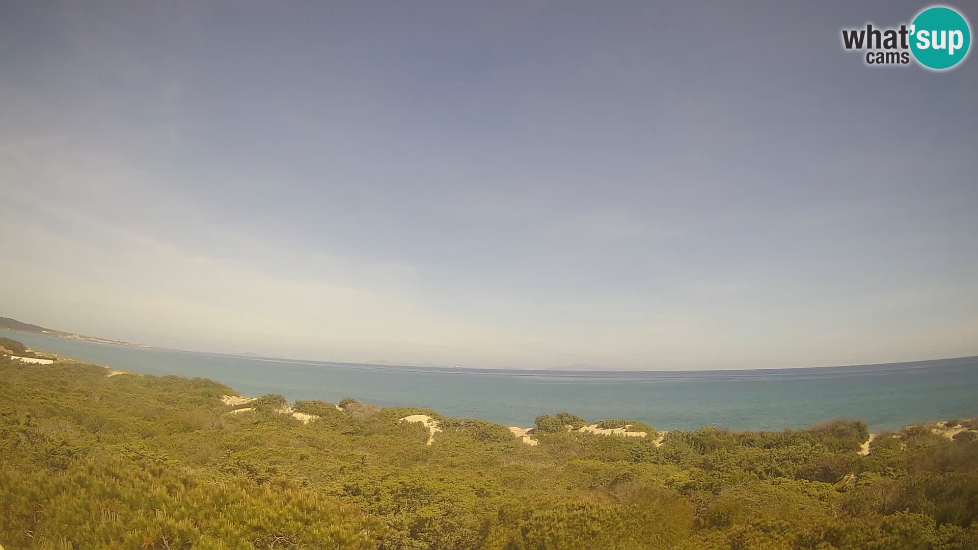 Villaplatamona, panoramic view of the Gulf of Asinara, Platamona, Sorso, Sardinia – live webcam