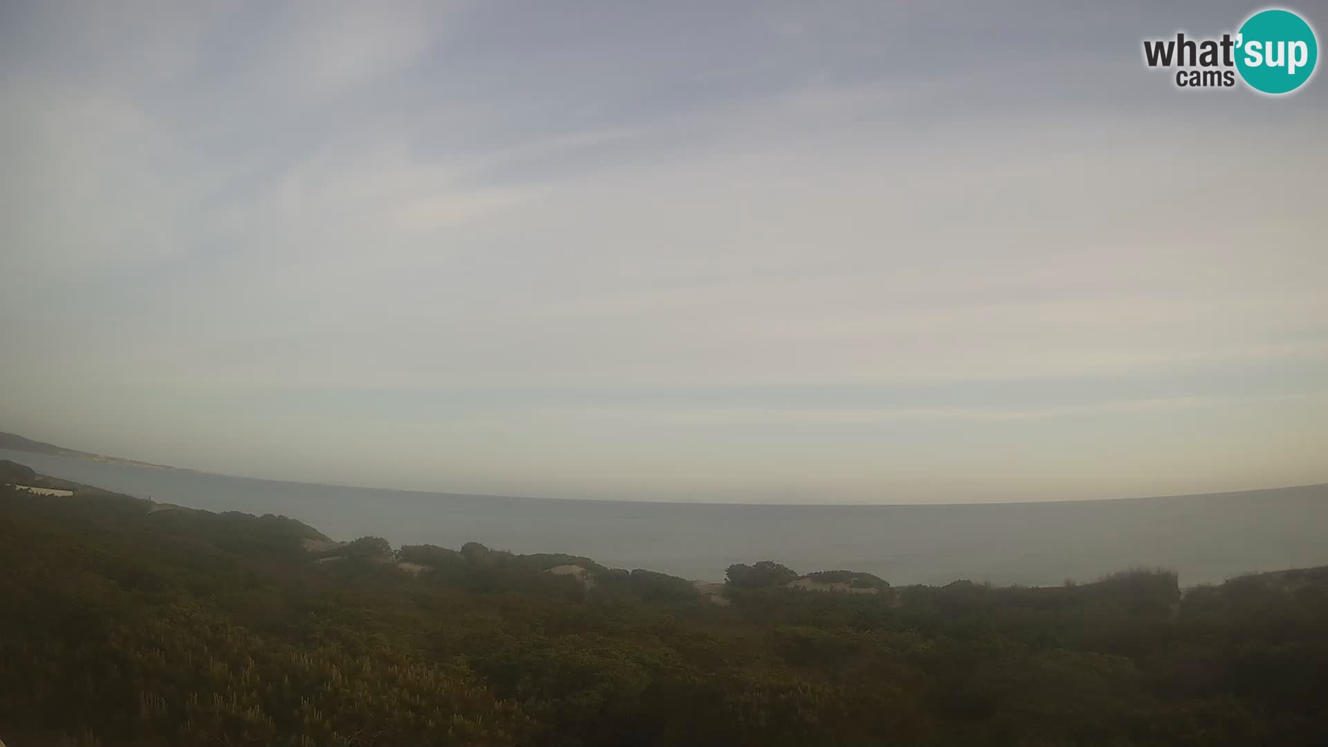 Villaplatamona, panoramski pogled na zaliv Asinara, Platamona, Sorso, Sardinija – spletna kamera v živo