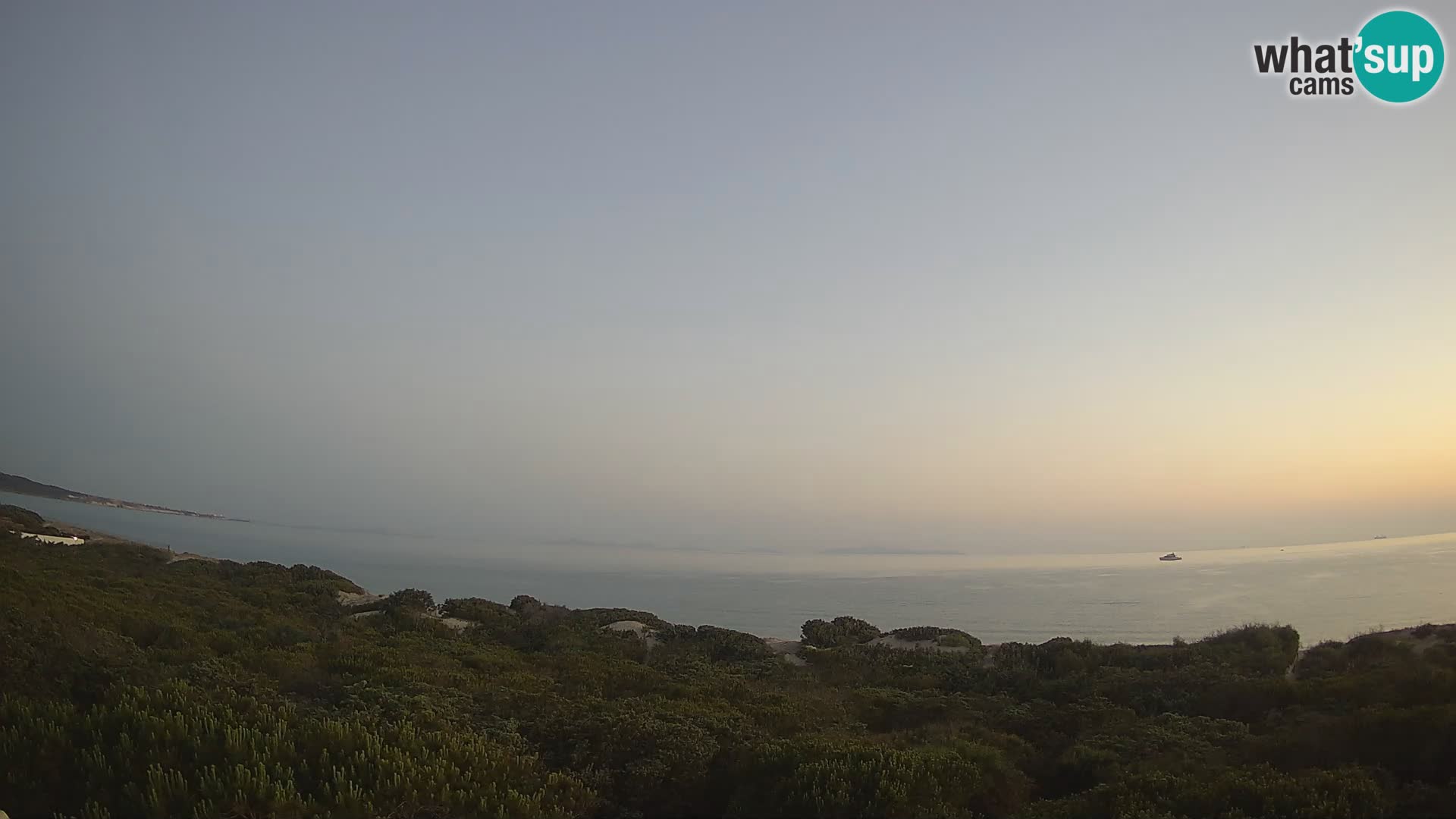 Villaplatamona, vue panoramique sur le golfe de l’Asinara, Platamona, Sorso, Sardaigne – webcam en direct