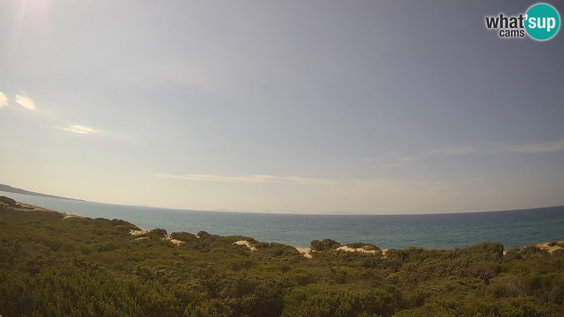 Villaplatamona, panoramski pogled na zaljev Asinara, Platamona, Sorso, Sardinija – web kamera uživo