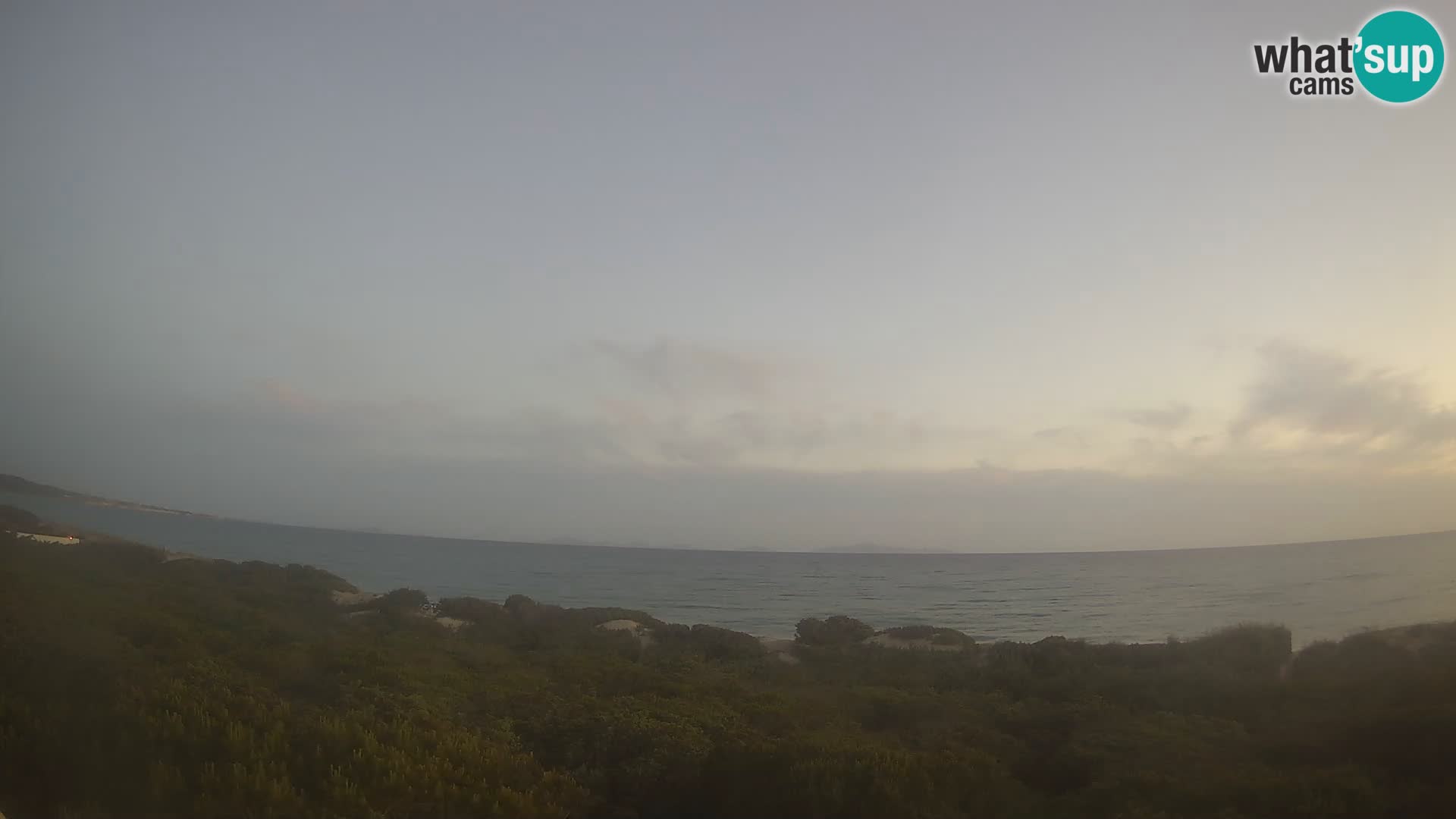 Villaplatamona, Panoramablick auf den Golf von Asinara, Platamona, Sorso, Sardinien – Live-Webcam