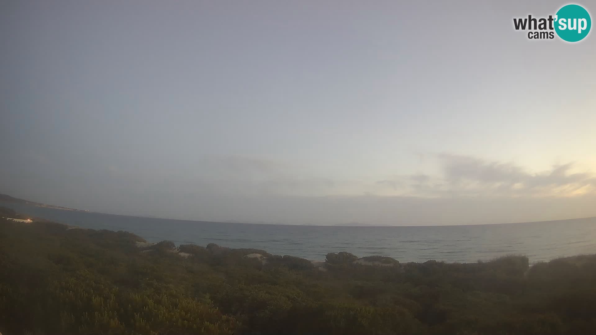 Villaplatamona, panoramski pogled na zaljev Asinara, Platamona, Sorso, Sardinija – web kamera uživo